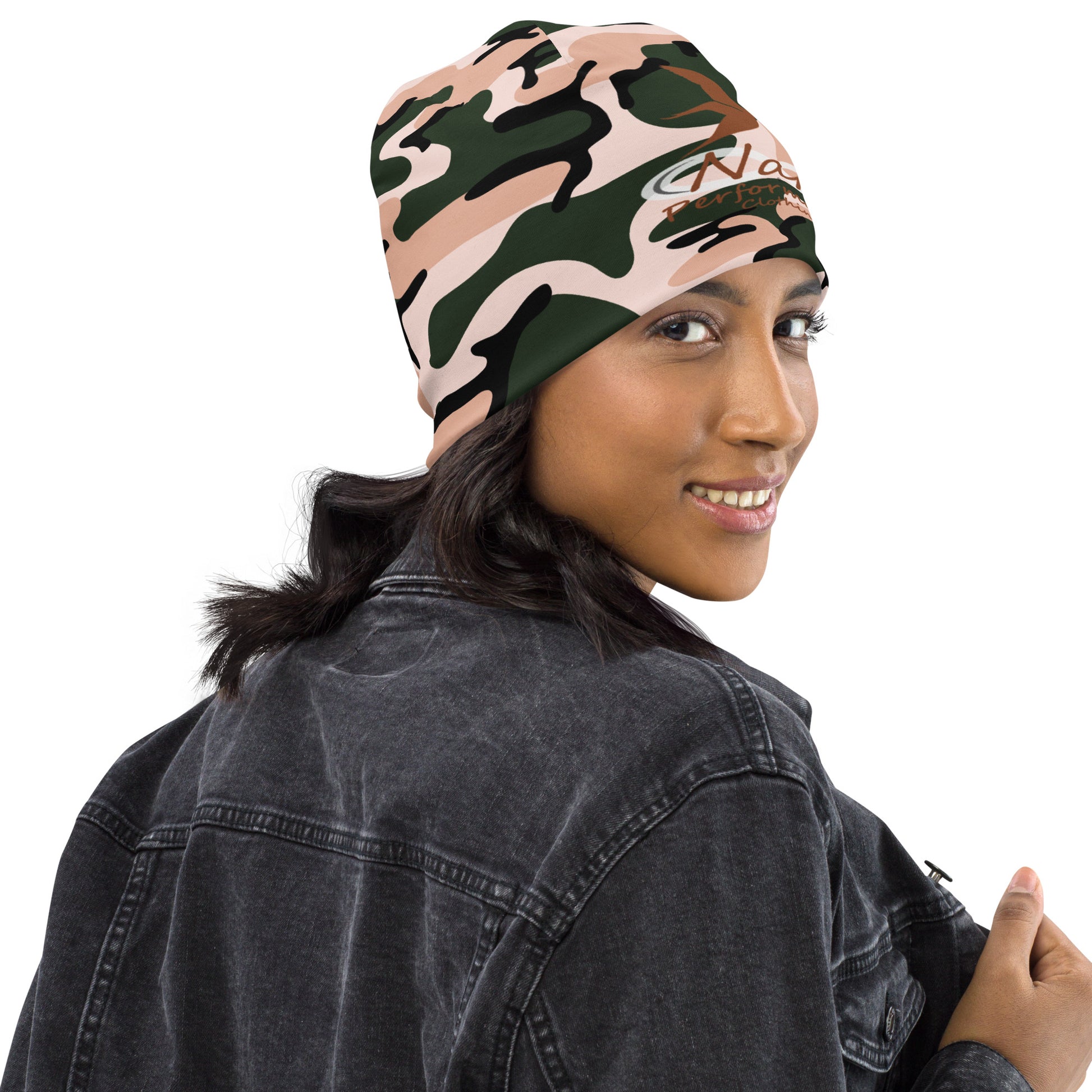 Nak Pink Camo Pintail Beanie