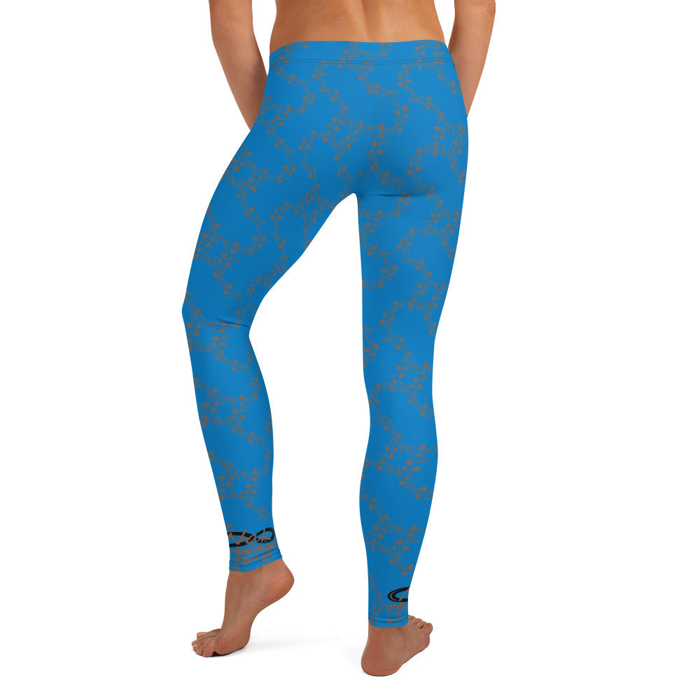 Nak Performance Blue Ghost Pattern Leggings