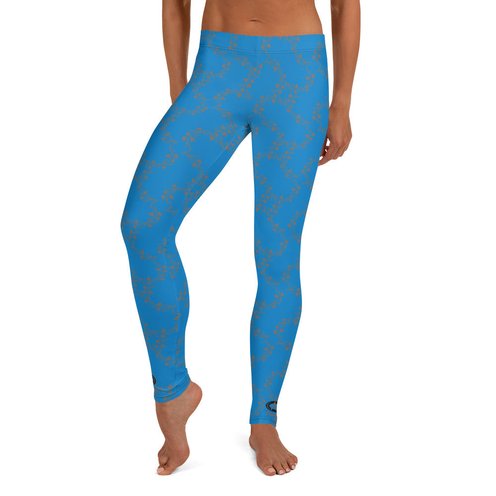 Nak Performance Blue Ghost Pattern Leggings