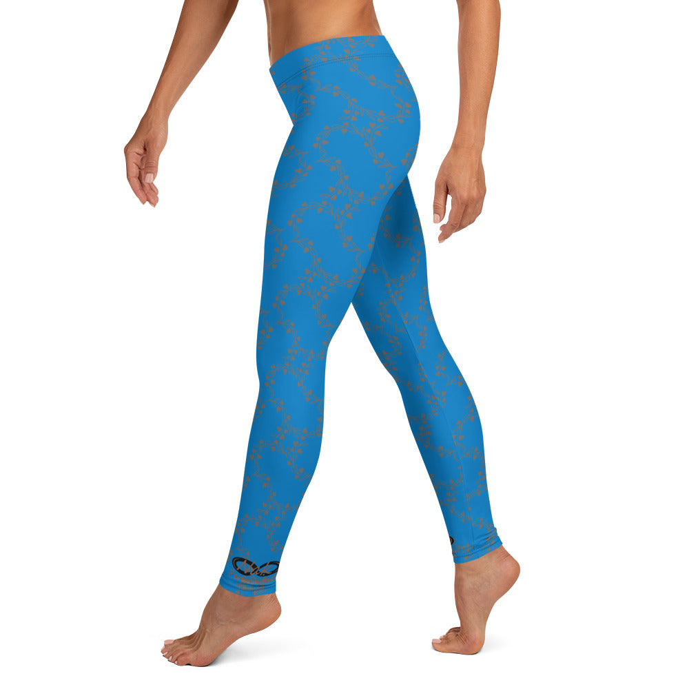 Nak Performance Blue Ghost Pattern Leggings