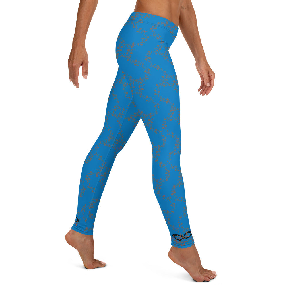 Nak Performance Blue Ghost Pattern Leggings