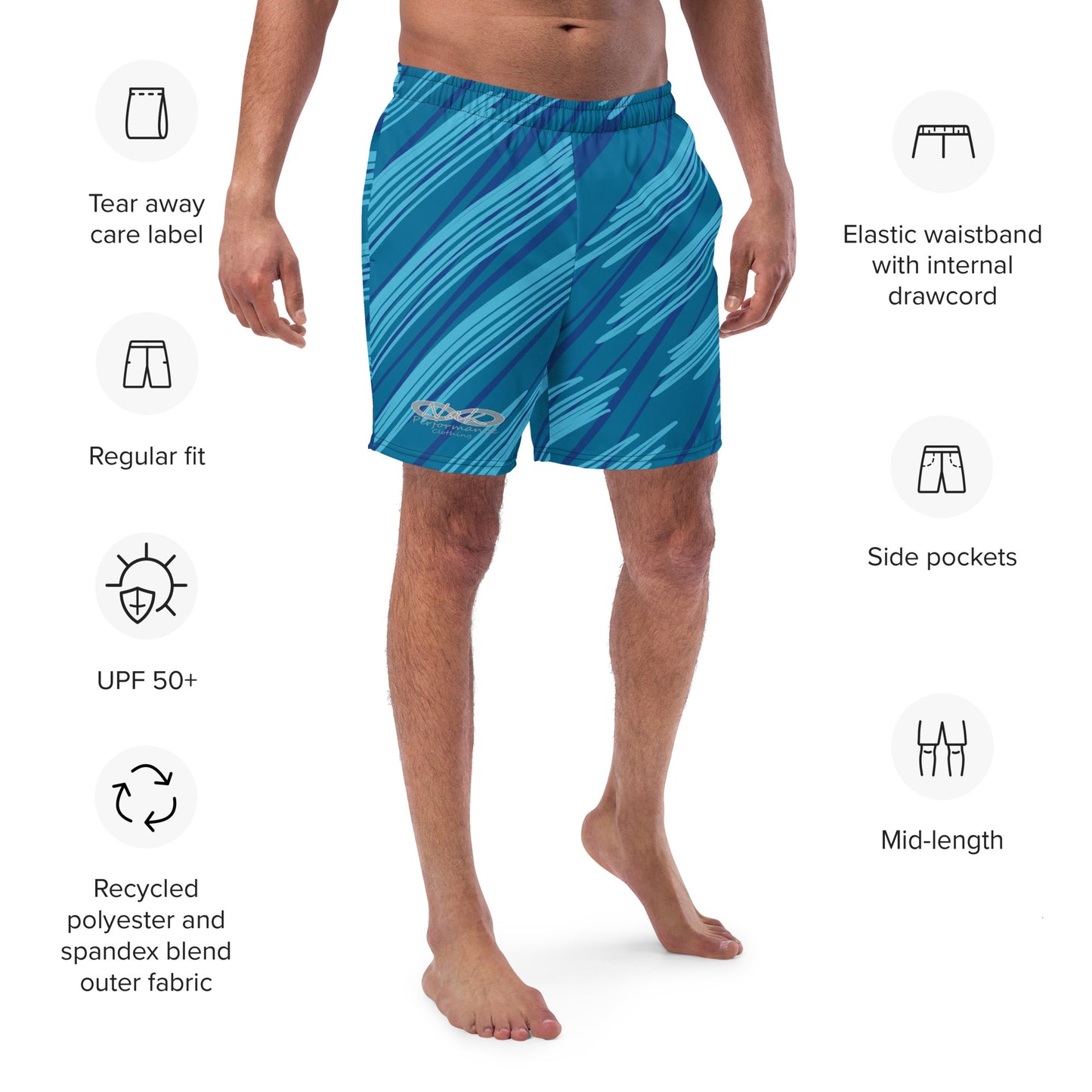 Nak Men's Blue swim trunks