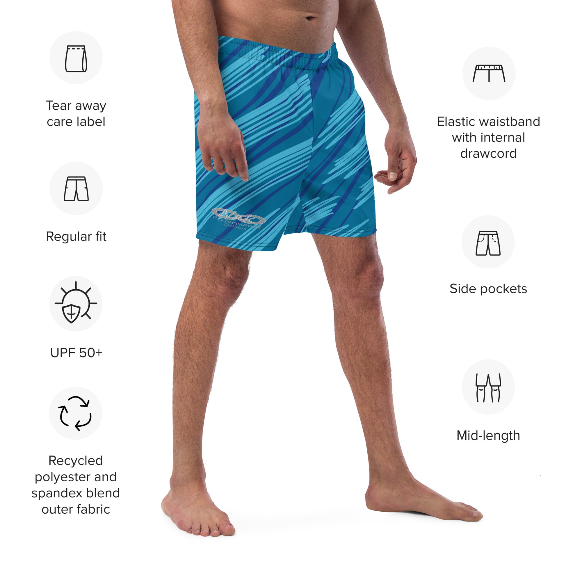 Nak Men's Blue swim trunks