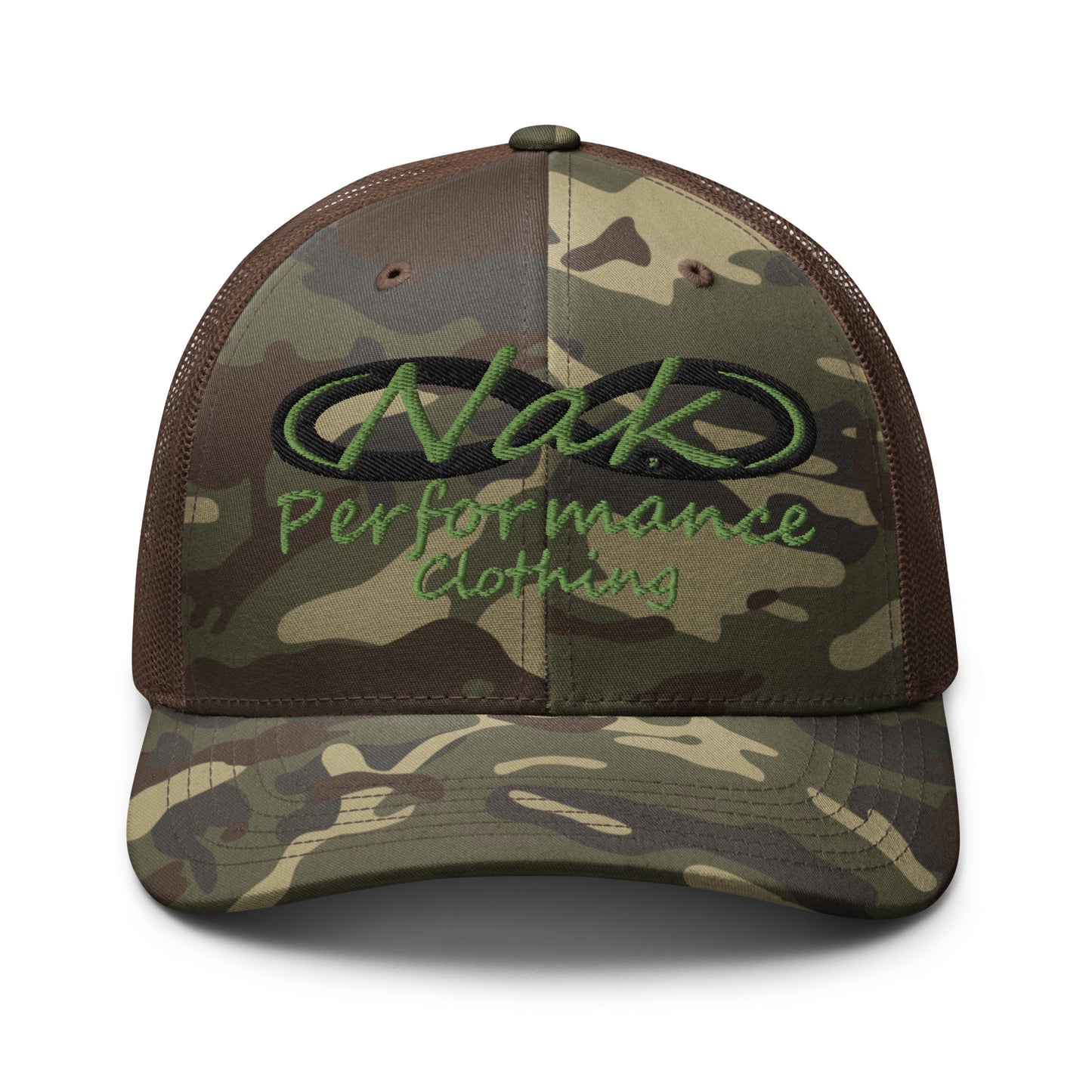 Nak Performance Camouflage trucker hat