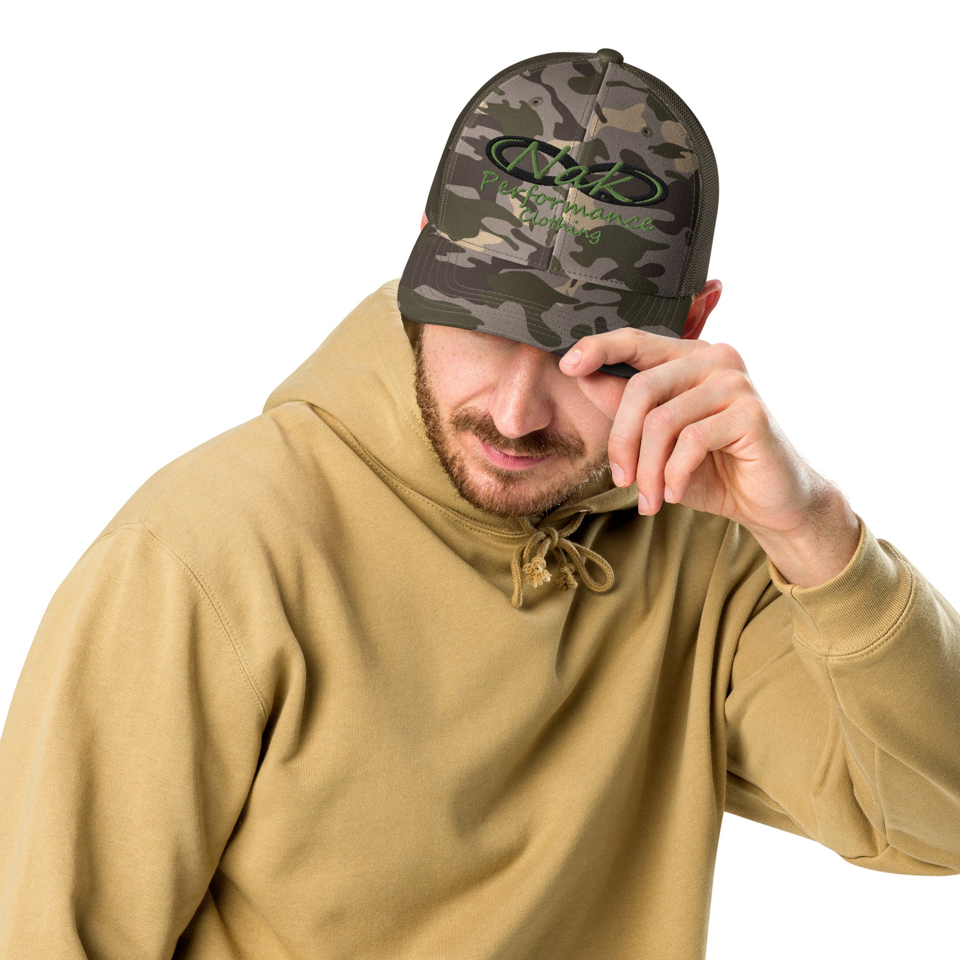 Nak Performance Camouflage trucker hat