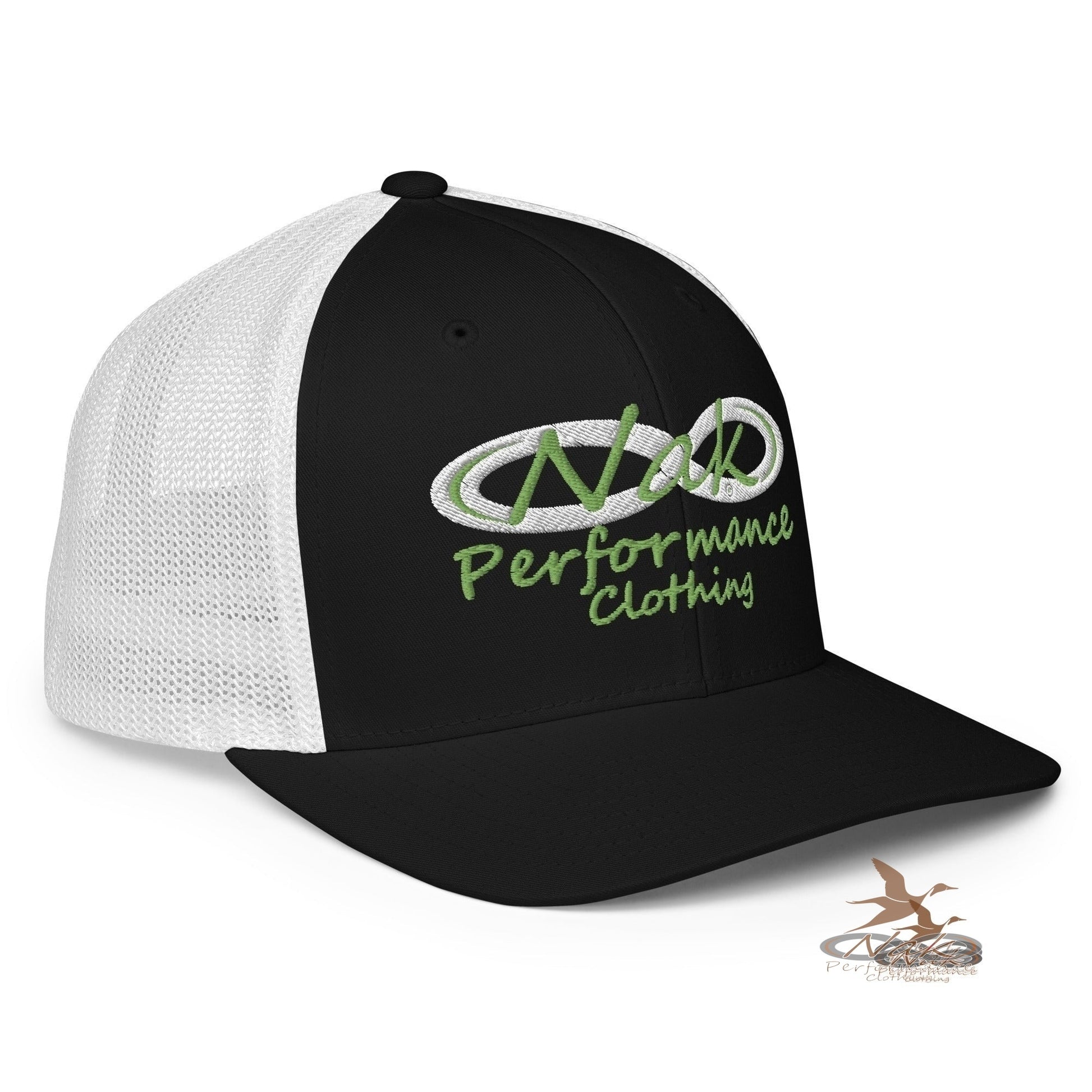 Nak Performance Green Logo Closed-back trucker cap