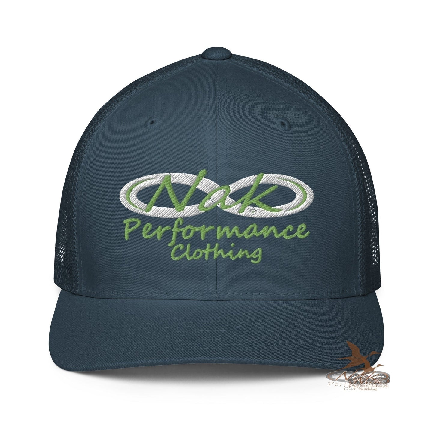 Nak Performance Green Logo Closed-back trucker cap