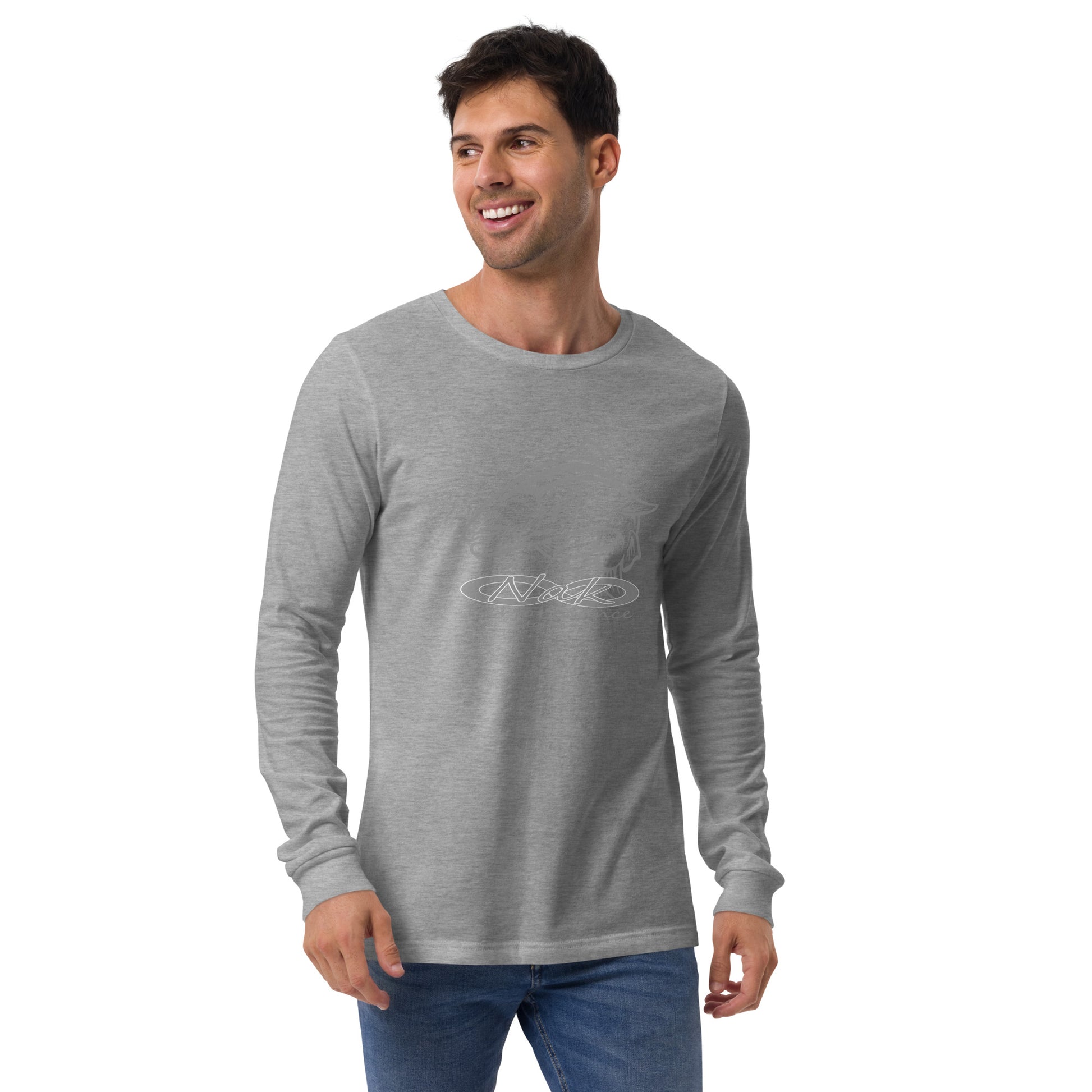 Nak Men's Trout logo Long Sleeve Tee