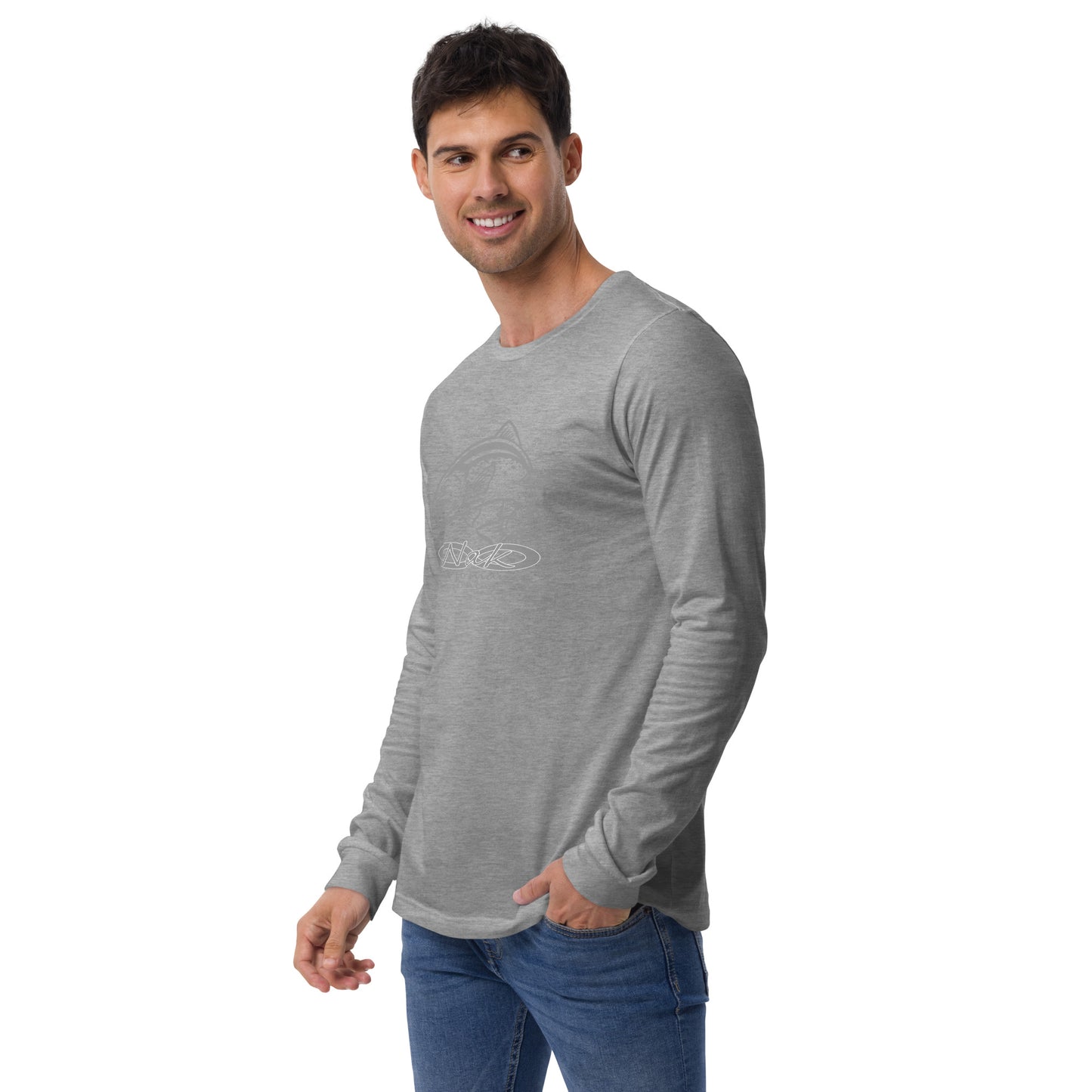 Nak Men's Trout logo Long Sleeve Tee