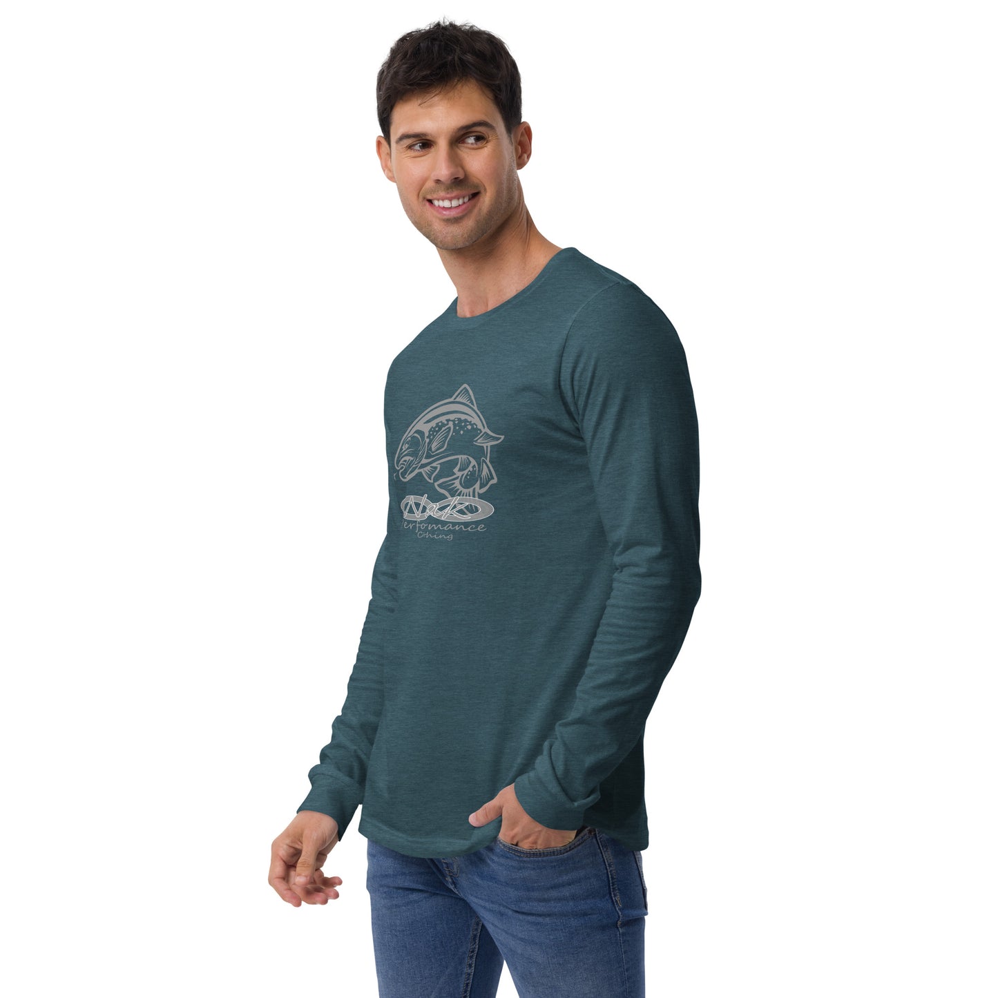 Nak Men's Trout logo Long Sleeve Tee