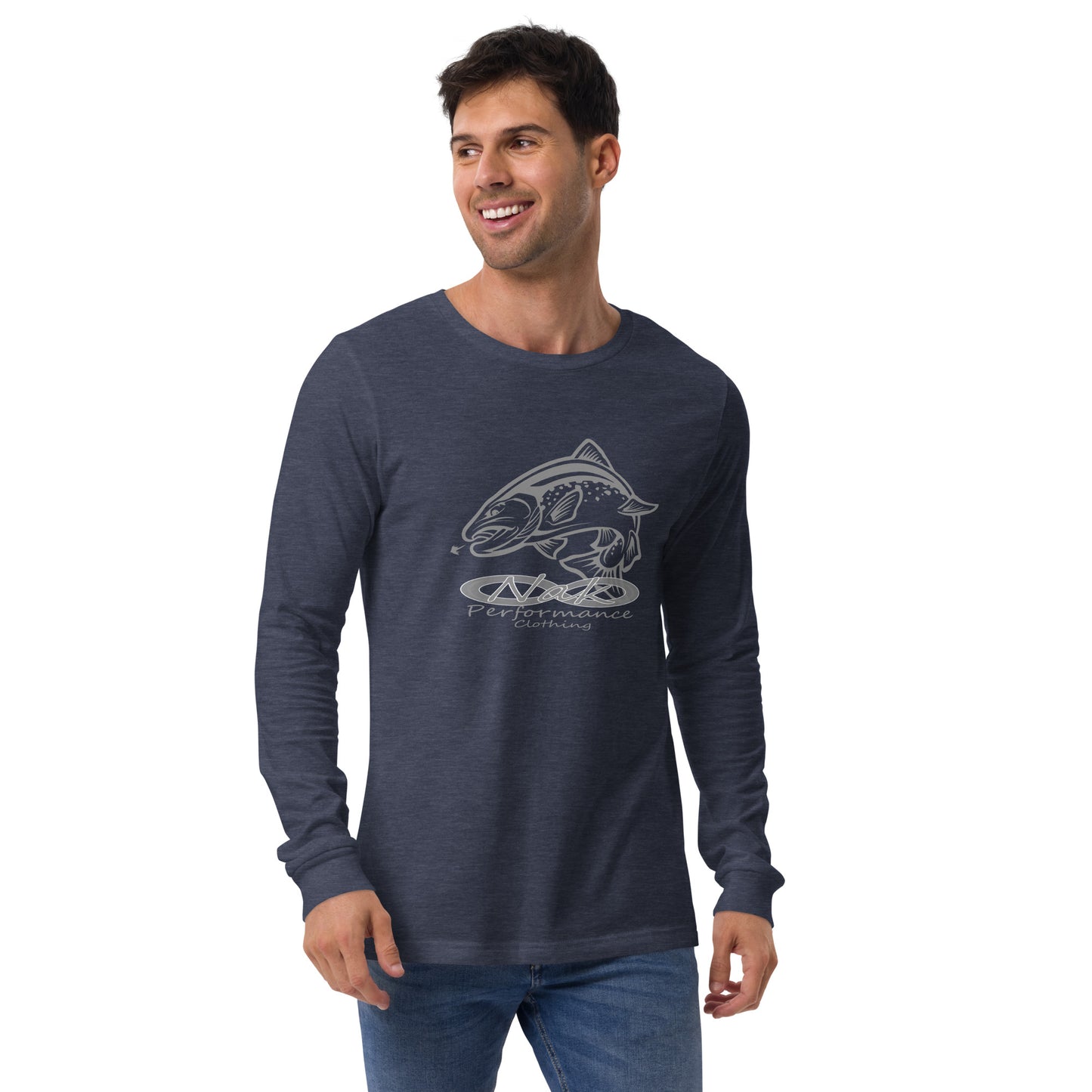 Nak Men's Trout logo Long Sleeve Tee