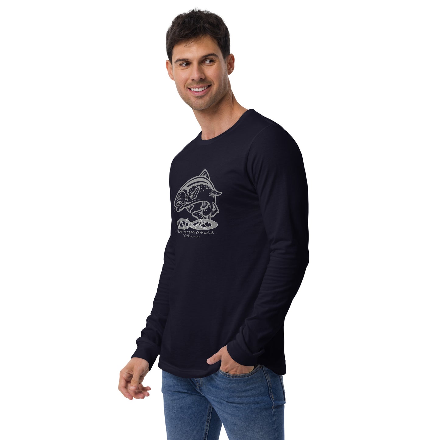 Nak Men's Trout logo Long Sleeve Tee