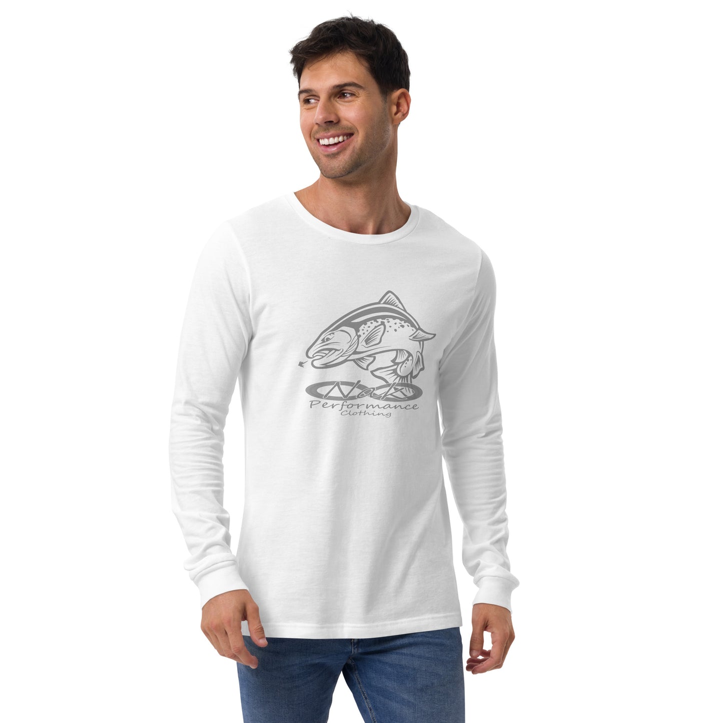 Nak Men's Trout logo Long Sleeve Tee