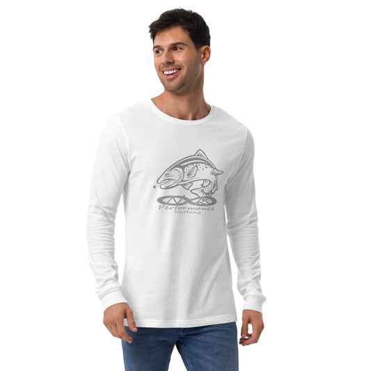 Nak Men's Trout logo Long Sleeve Tee