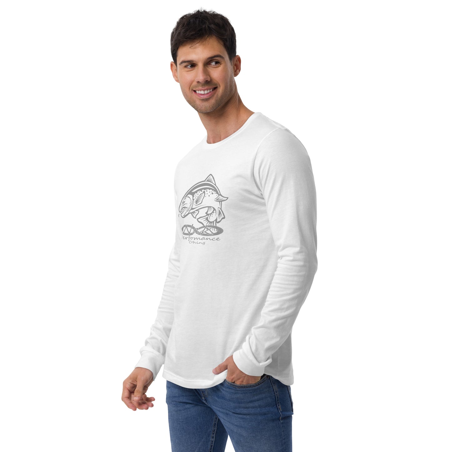 Nak Men's Trout logo Long Sleeve Tee