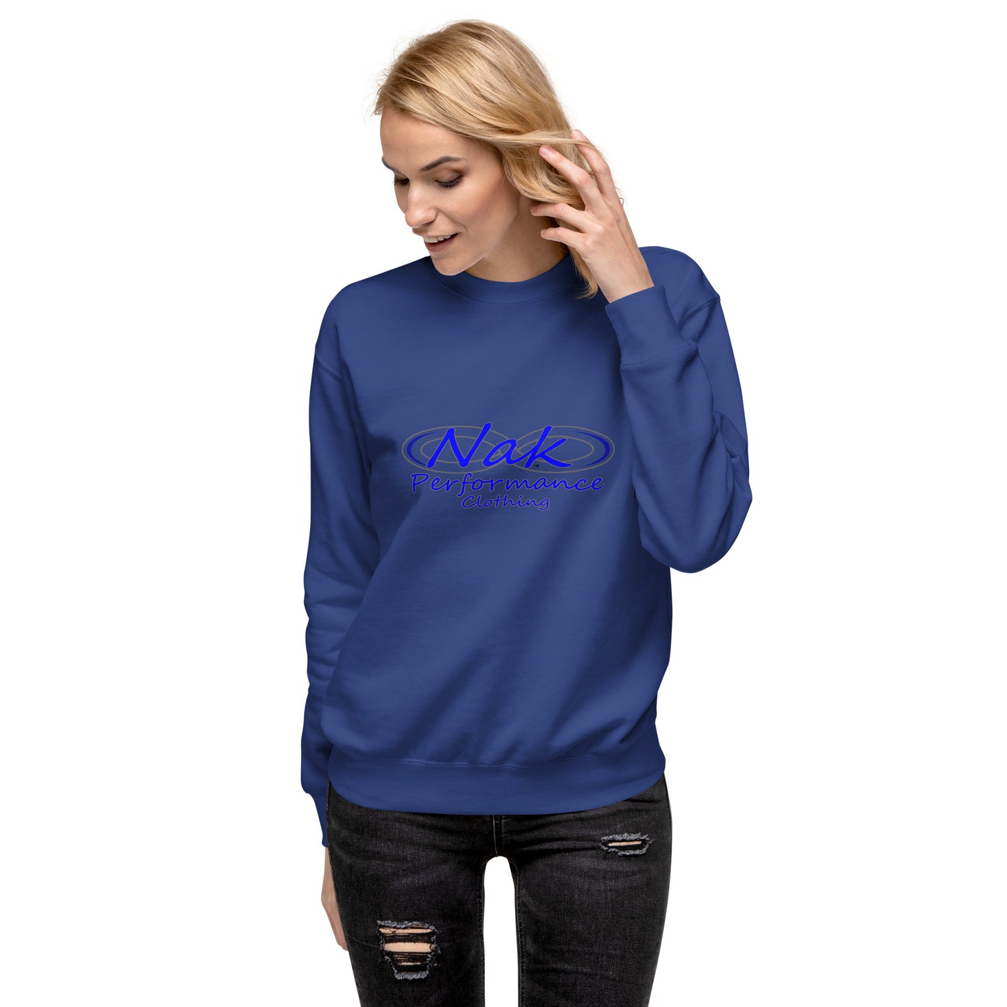 Nak Performance Premium women’s sweatshirt, blue