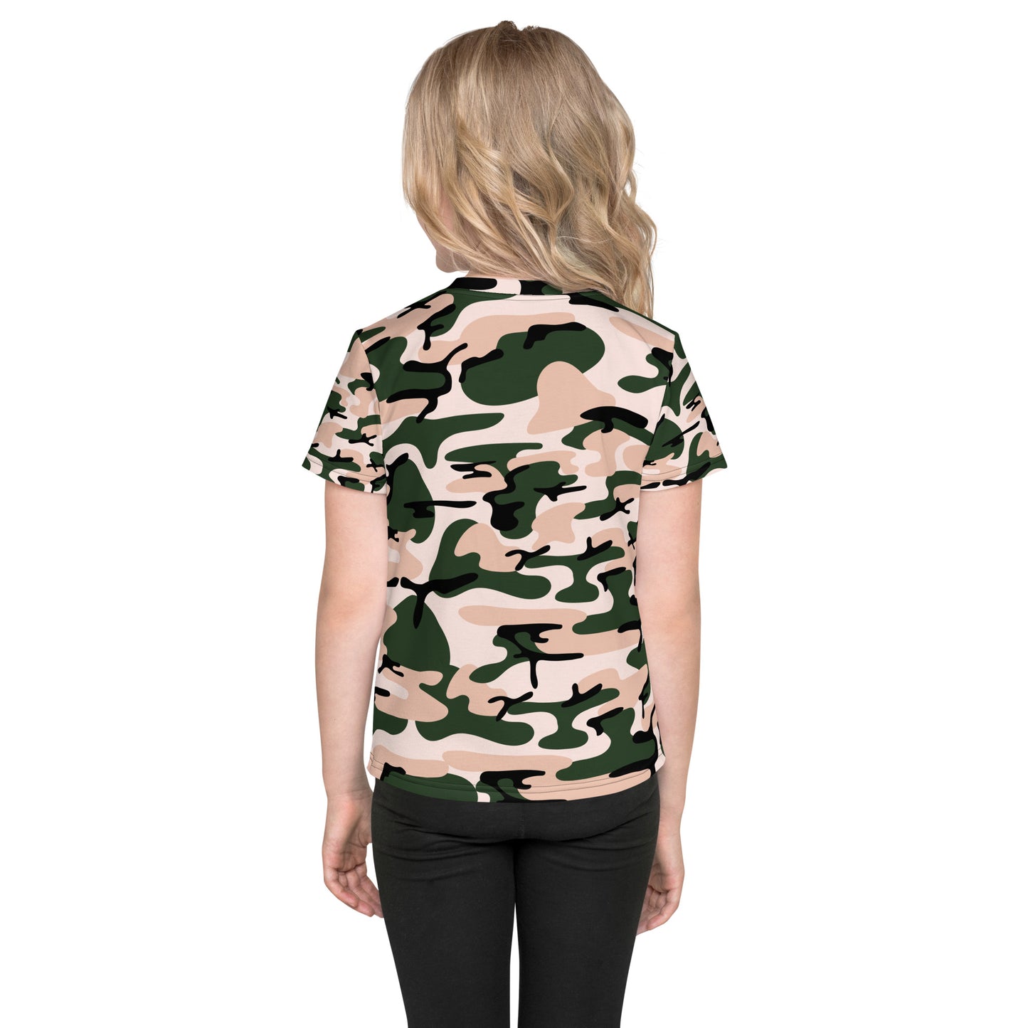 Nak Pnk Camo Kids crew neck t-shirt