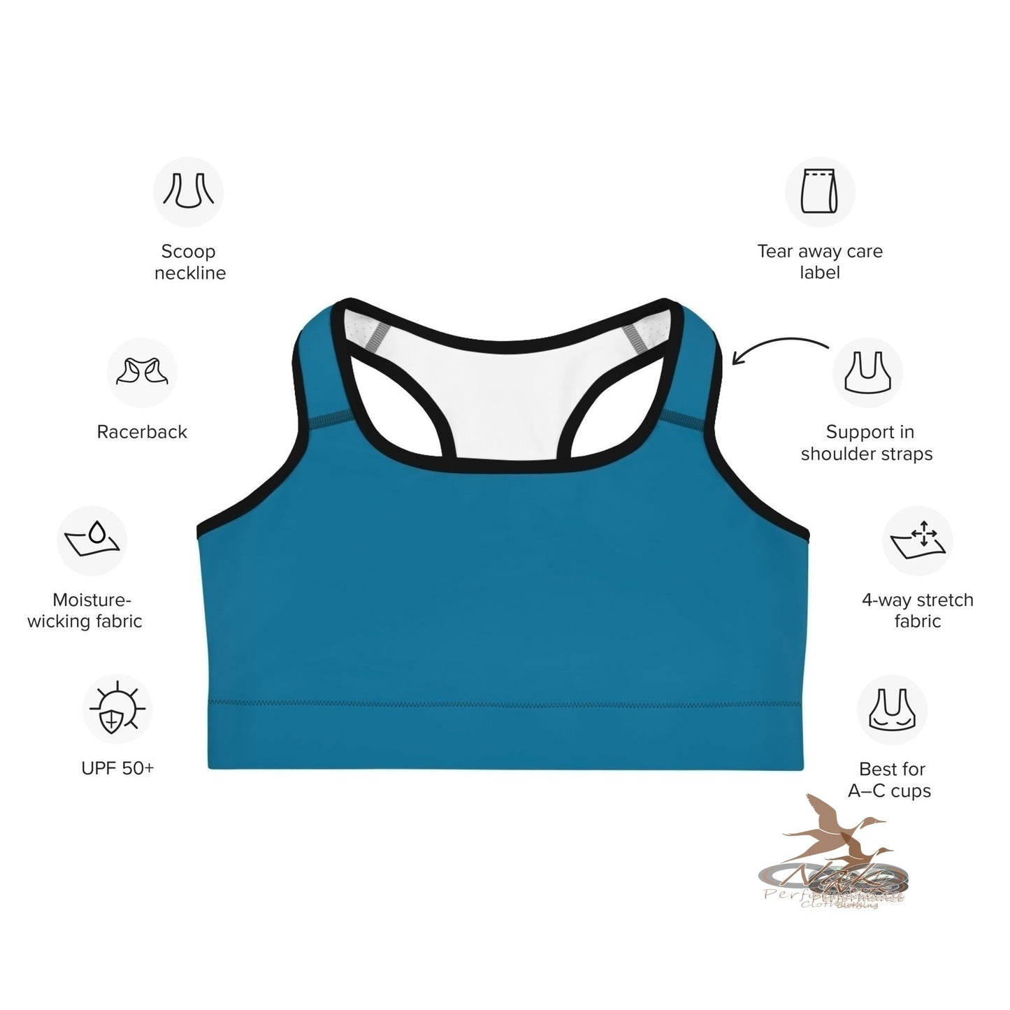 Nak Blue Sports Bra