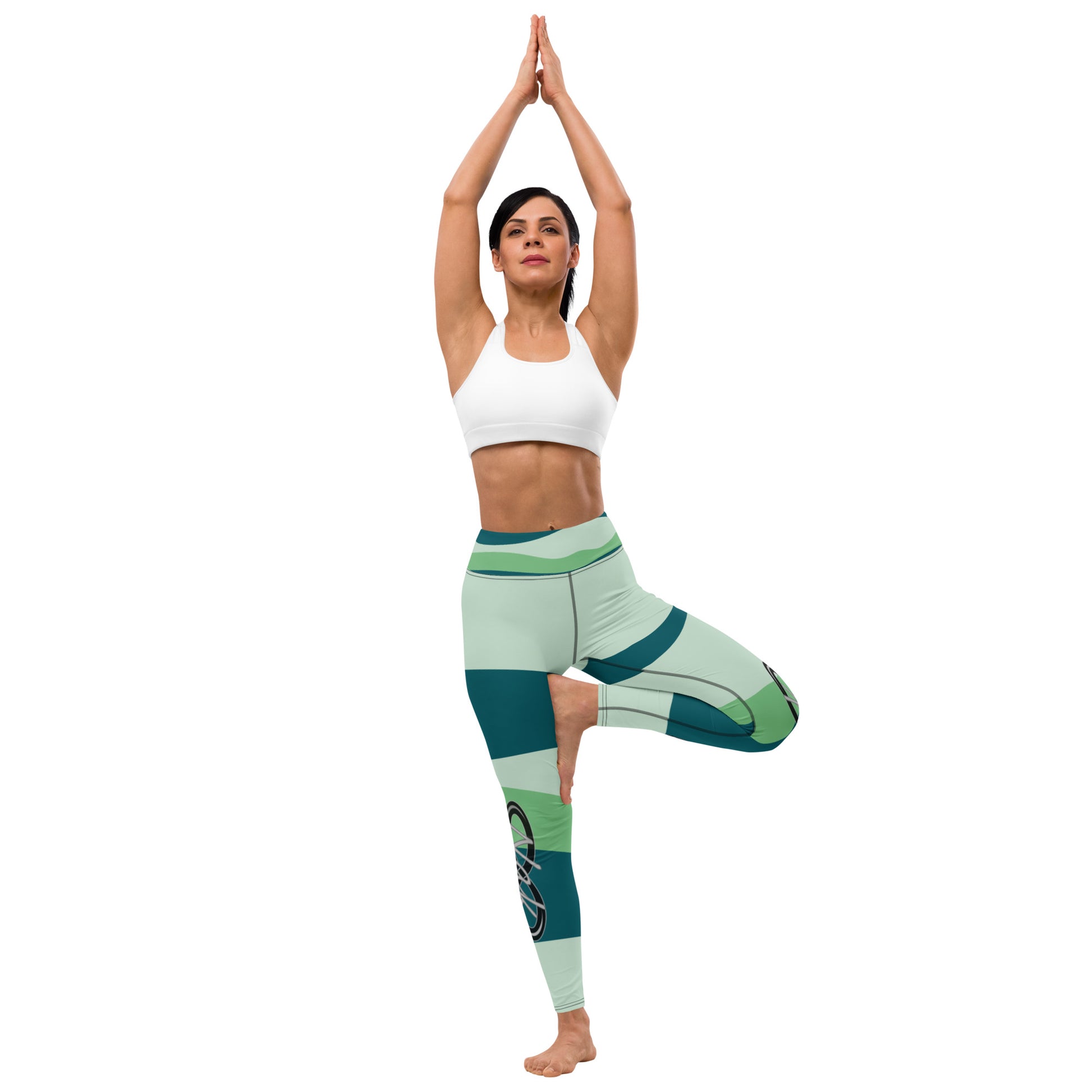 Nak Green Wave Yoga Leggings