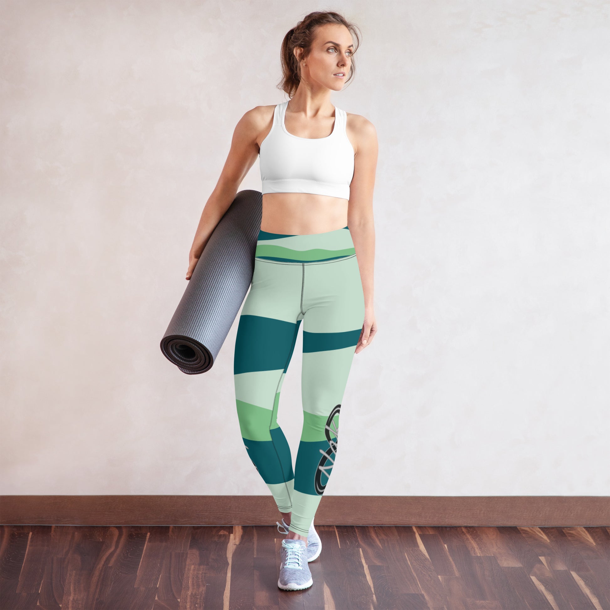 Nak Green Wave Yoga Leggings