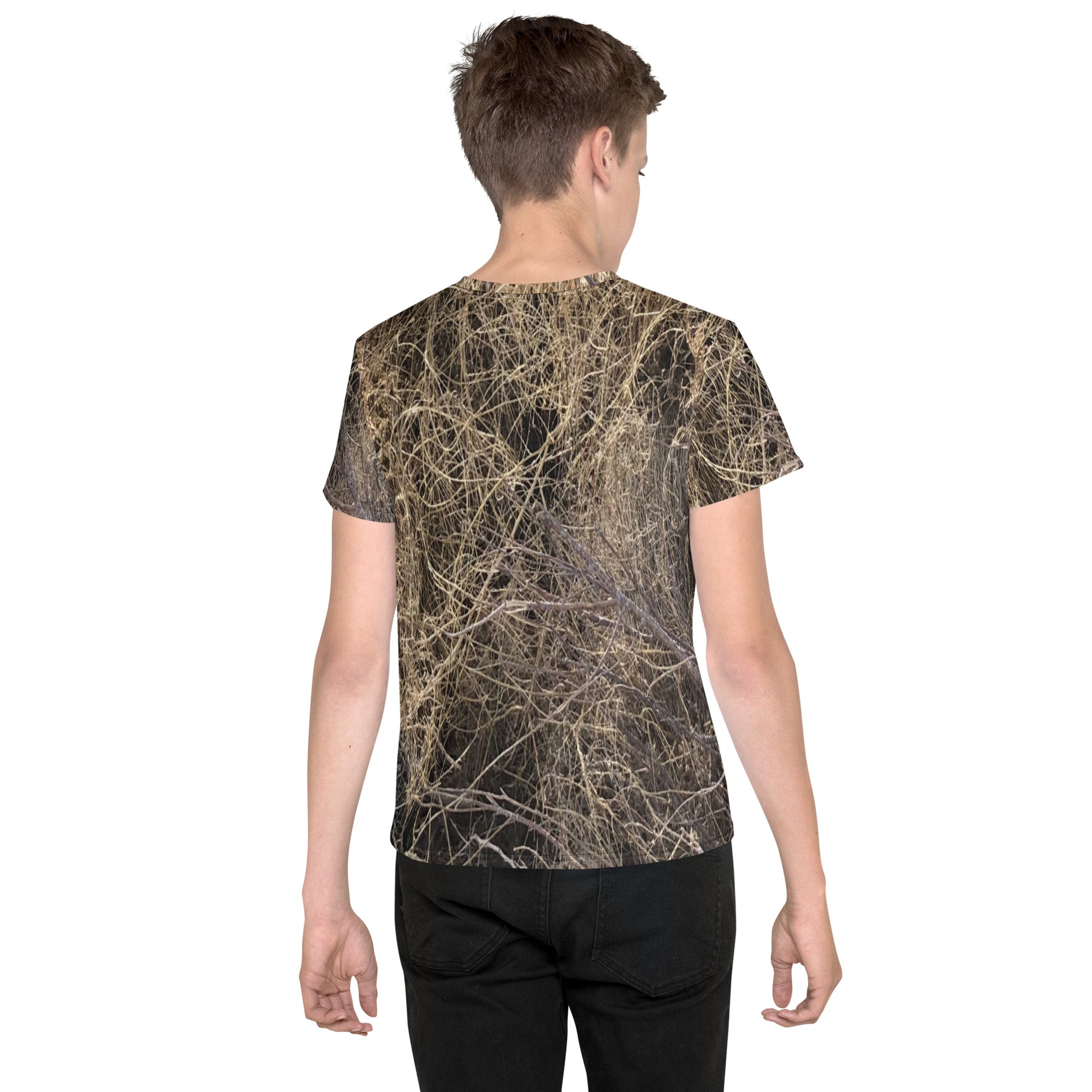 Nak Walker Camo Youth crew neck t-shirt