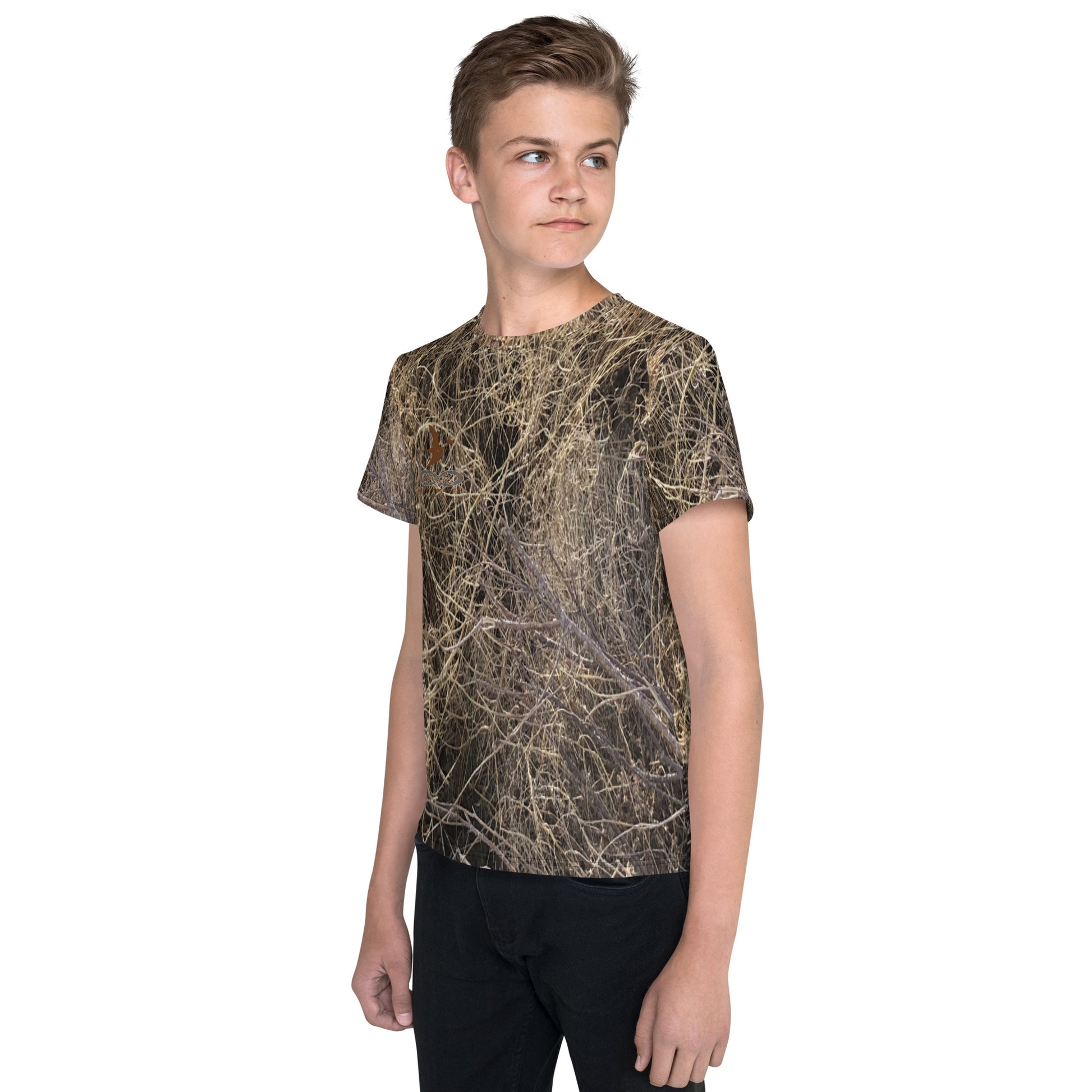 Nak Walker Camo Youth crew neck t-shirt