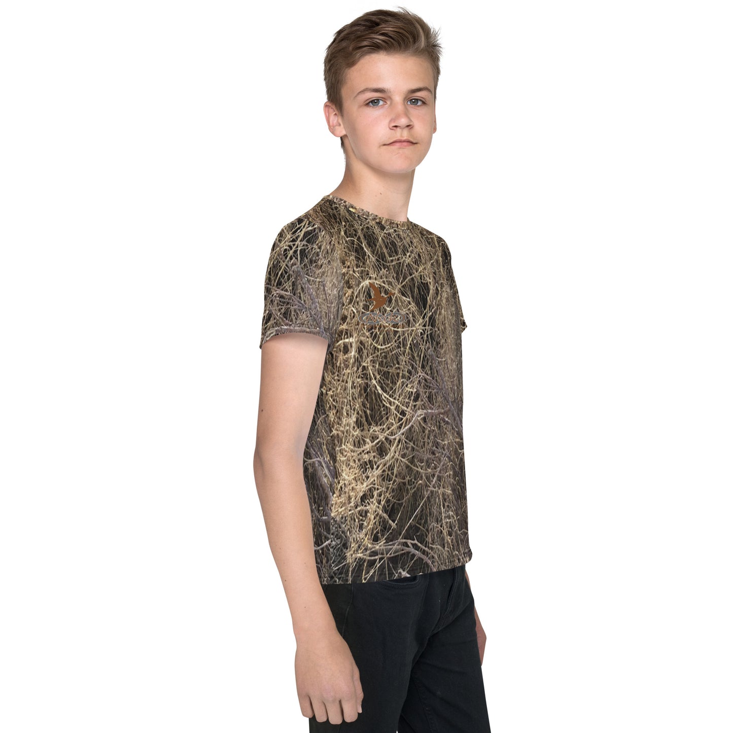 Nak Walker Camo Youth crew neck t-shirt