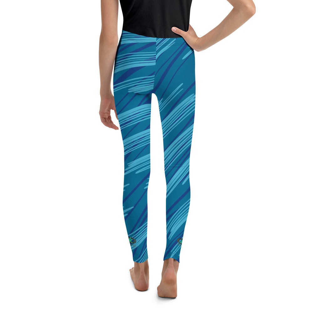 Nak Blue Scribble Youth Leggings