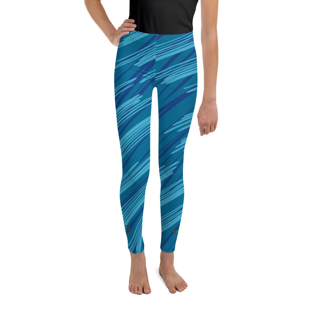 Nak Blue Scribble Youth Leggings