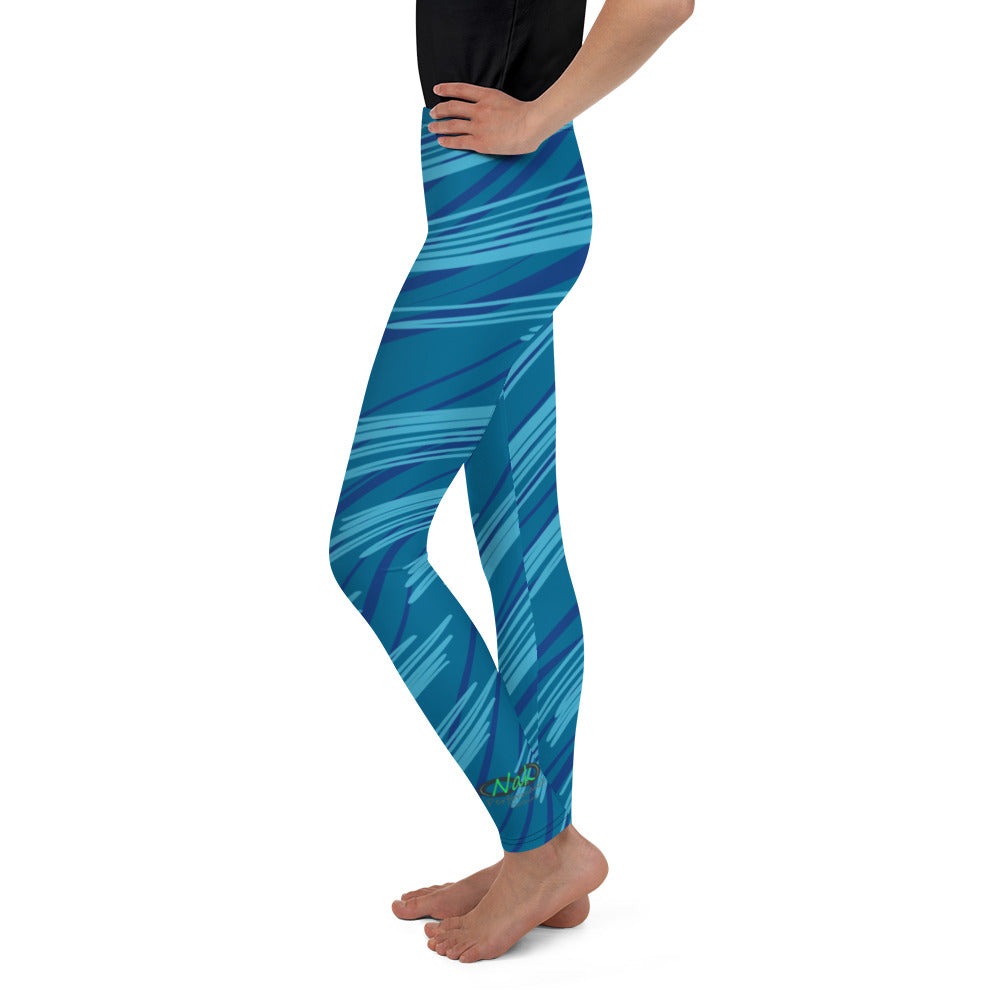 Nak Blue Scribble Youth Leggings