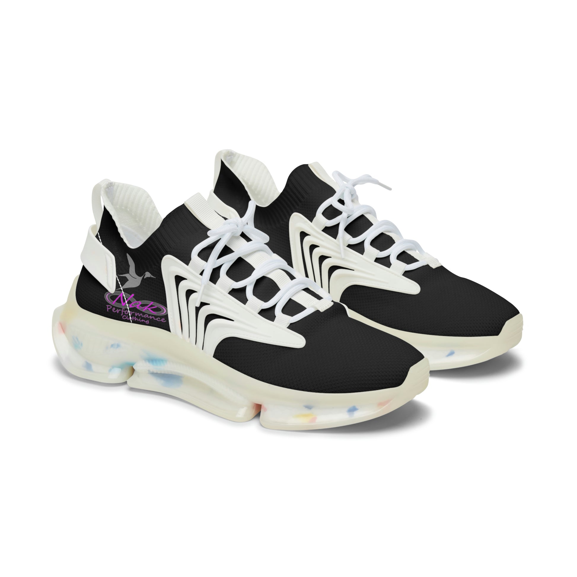 Nak Women's Black Mesh Sneakers