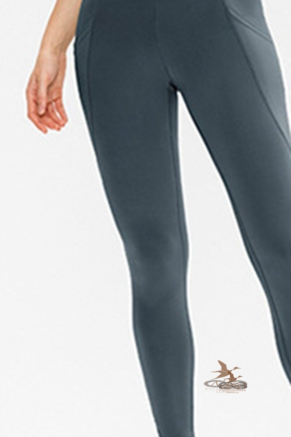 Slim Fit Long Active Leggings with Pockets