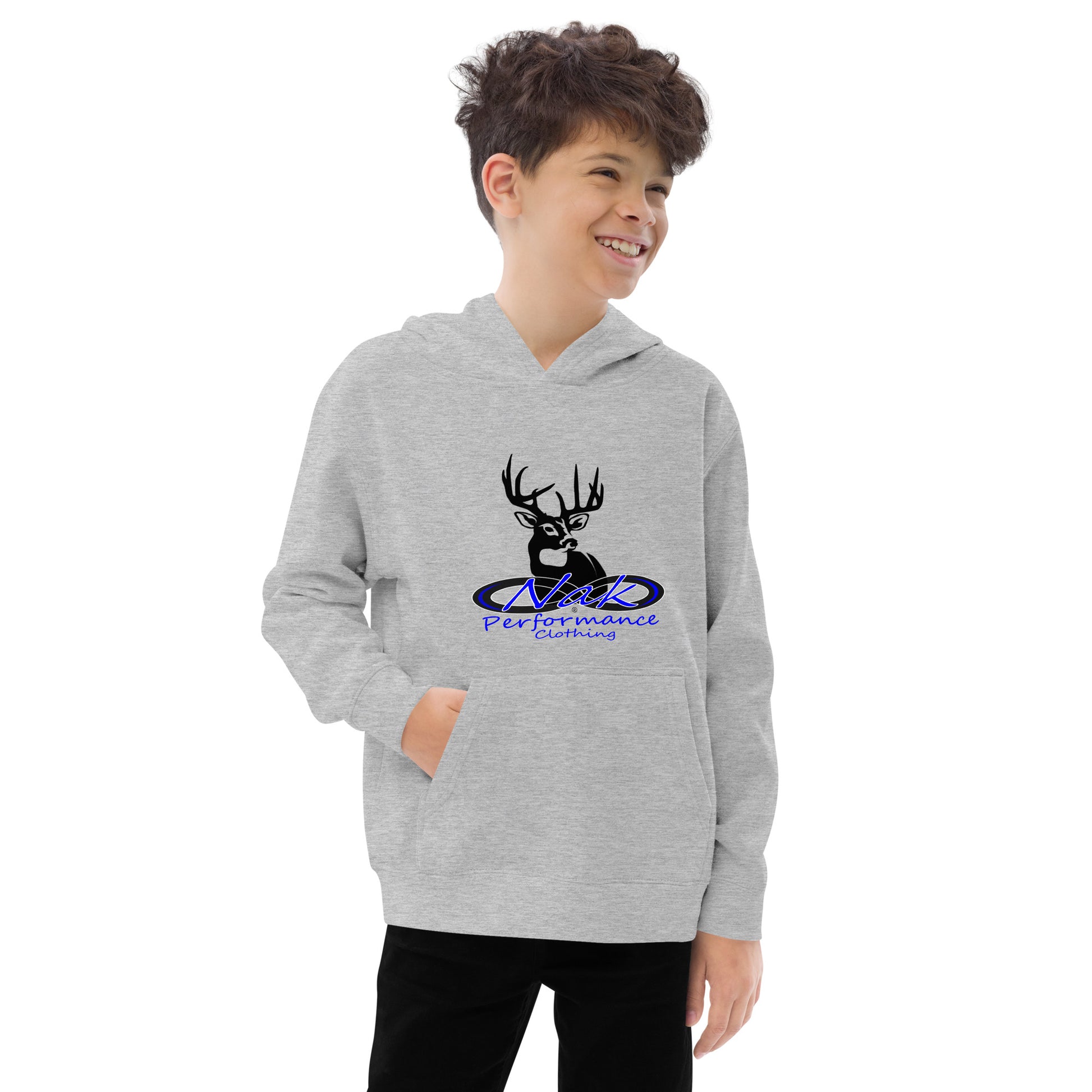 Nak Kids Blue Whitetail fleece hoodie