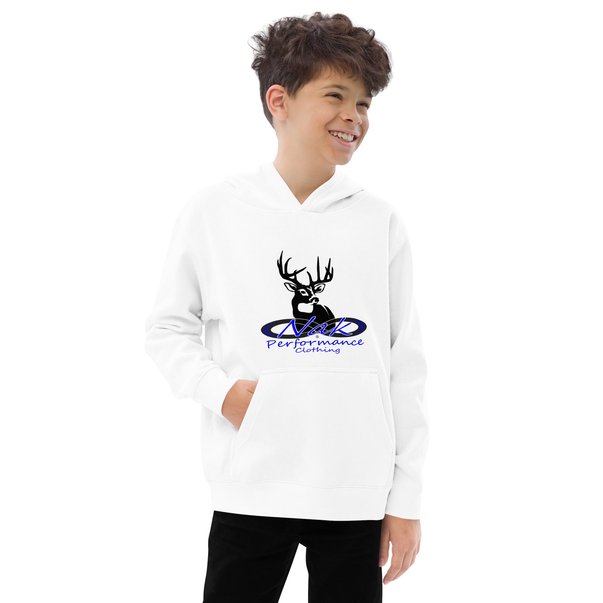 Nak Kids Blue Whitetail fleece hoodie