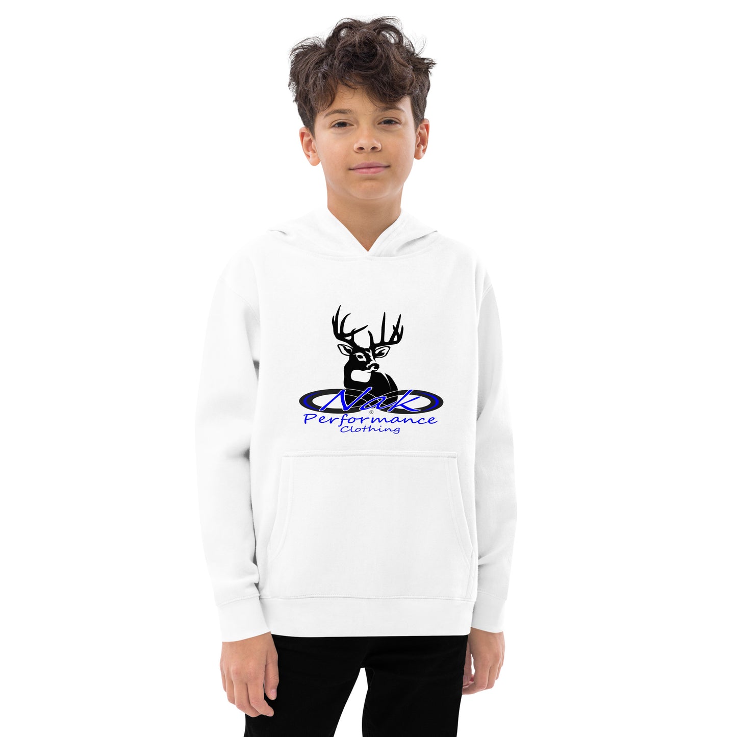 Nak Kids Blue Whitetail fleece hoodie