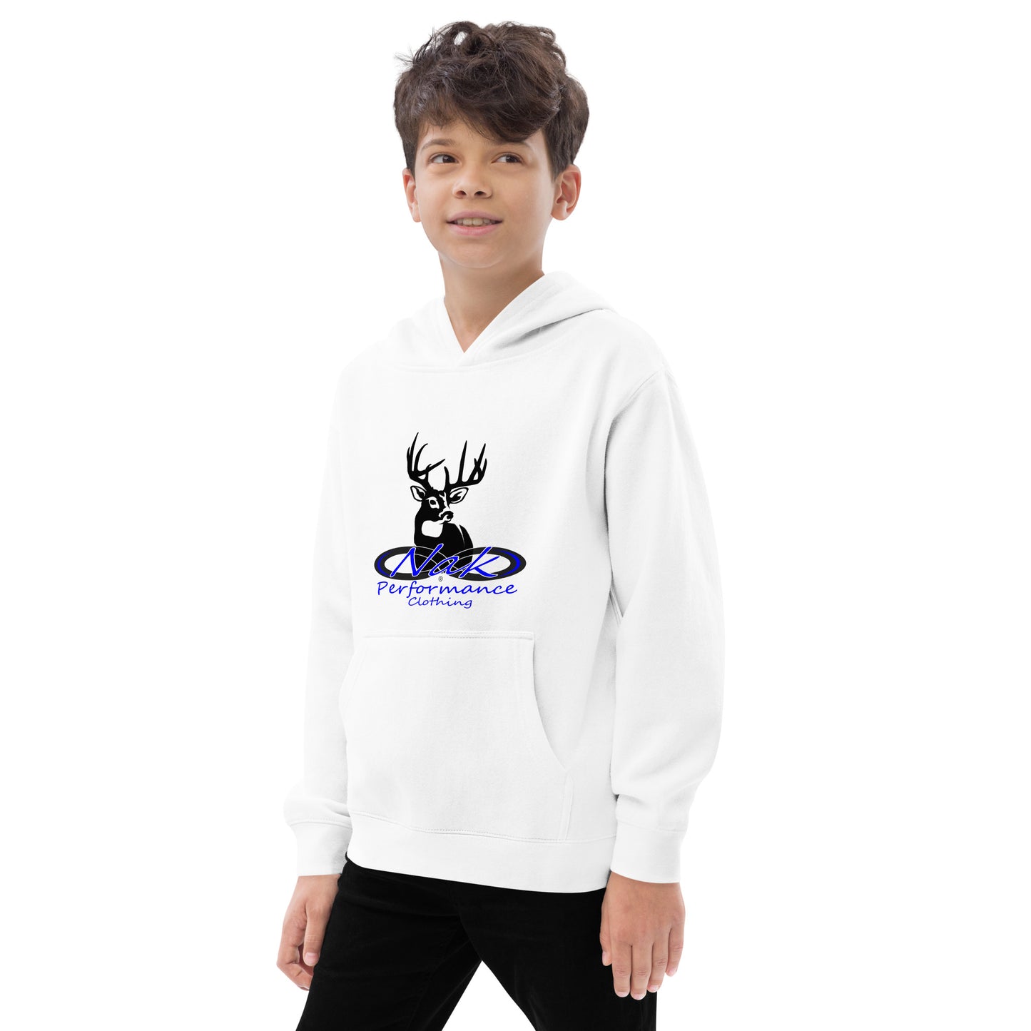 Nak Kids Blue Whitetail fleece hoodie