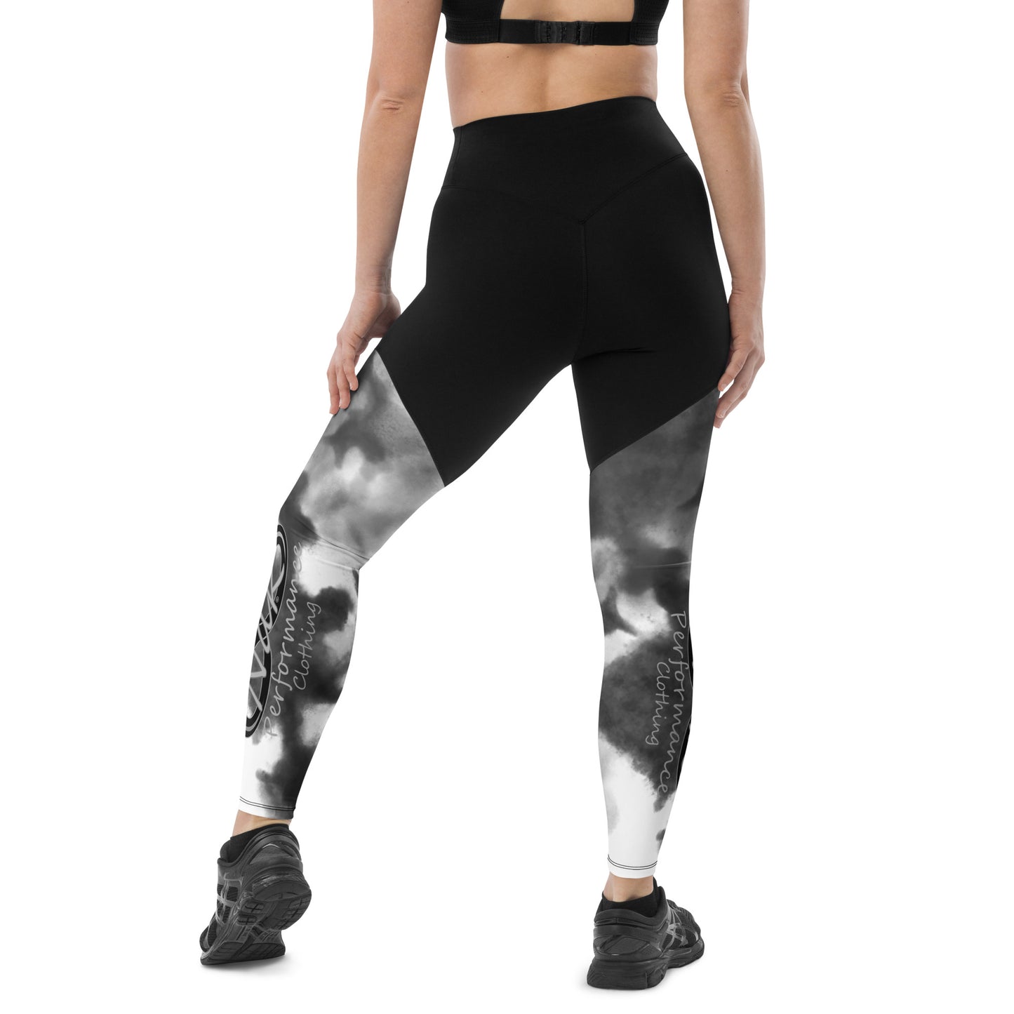 Nak Black Wash Sports Leggings