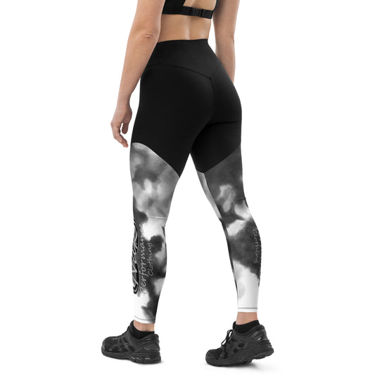 Nak Black Wash Sports Leggings