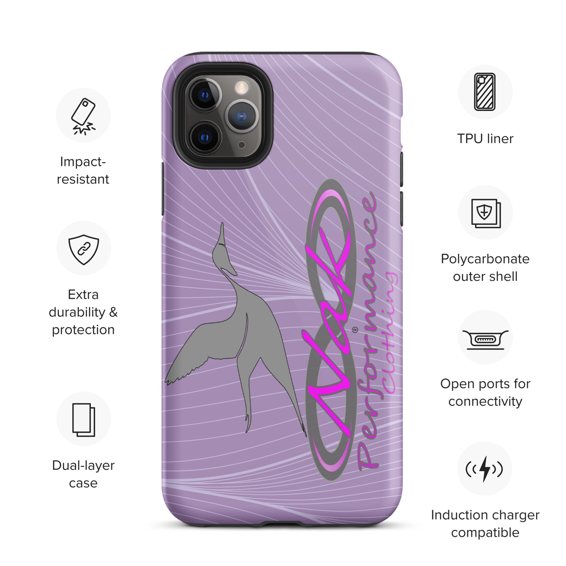 Nak Lt Purple Pintail Tough Case for iPhone®