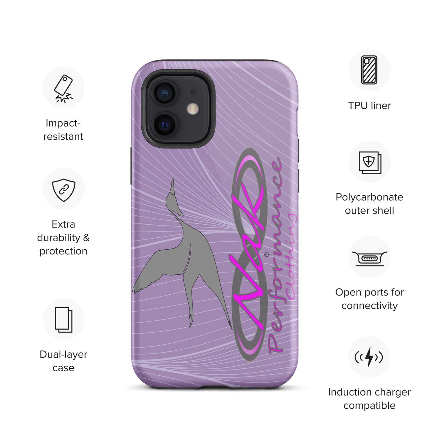 Nak Lt Purple Pintail Tough Case for iPhone®