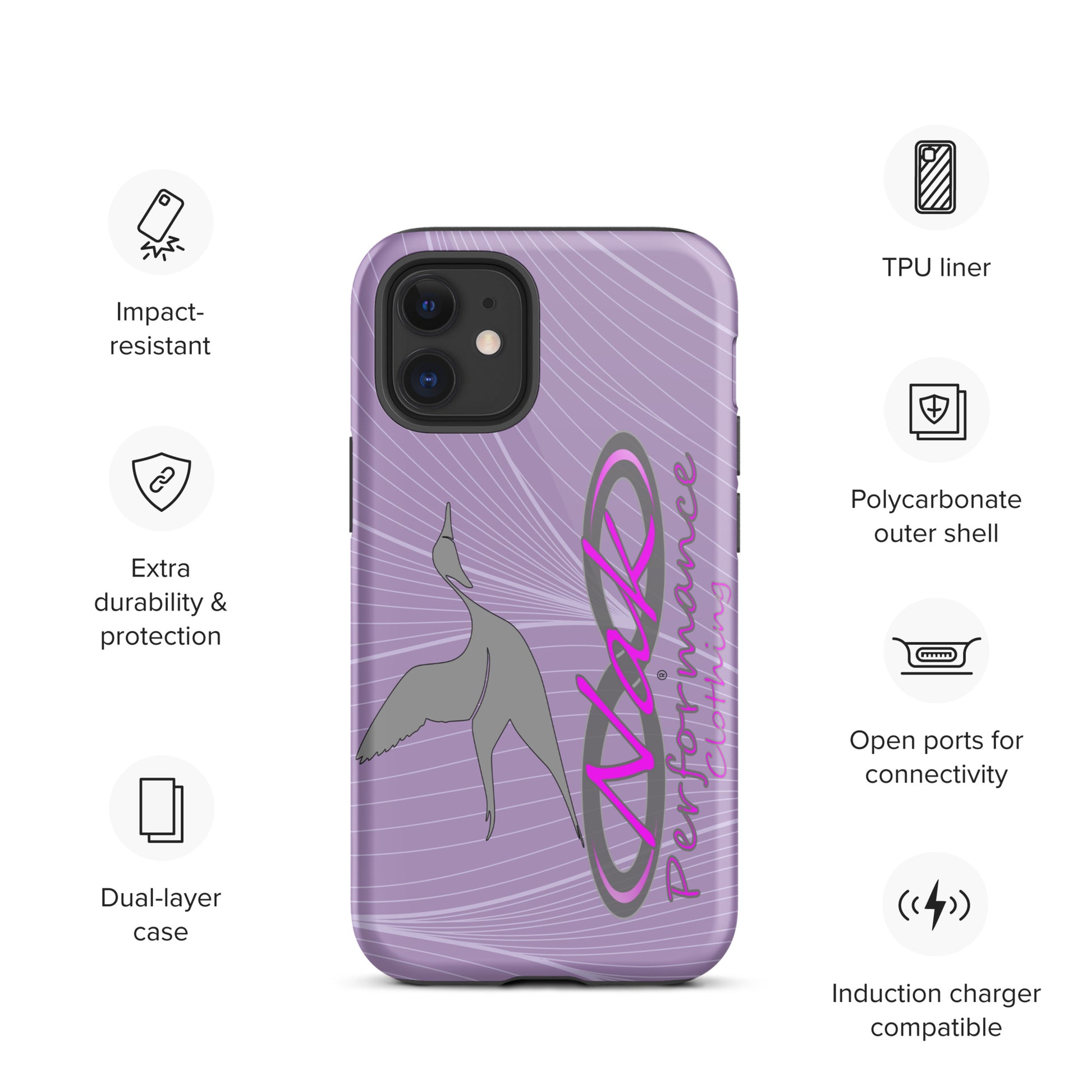 Nak Lt Purple Pintail Tough Case for iPhone®