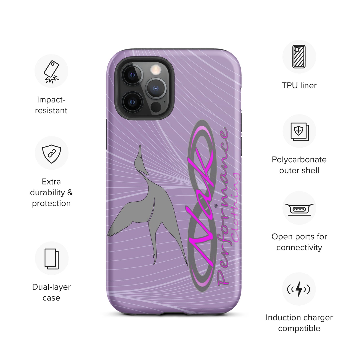 Nak Lt Purple Pintail Tough Case for iPhone®