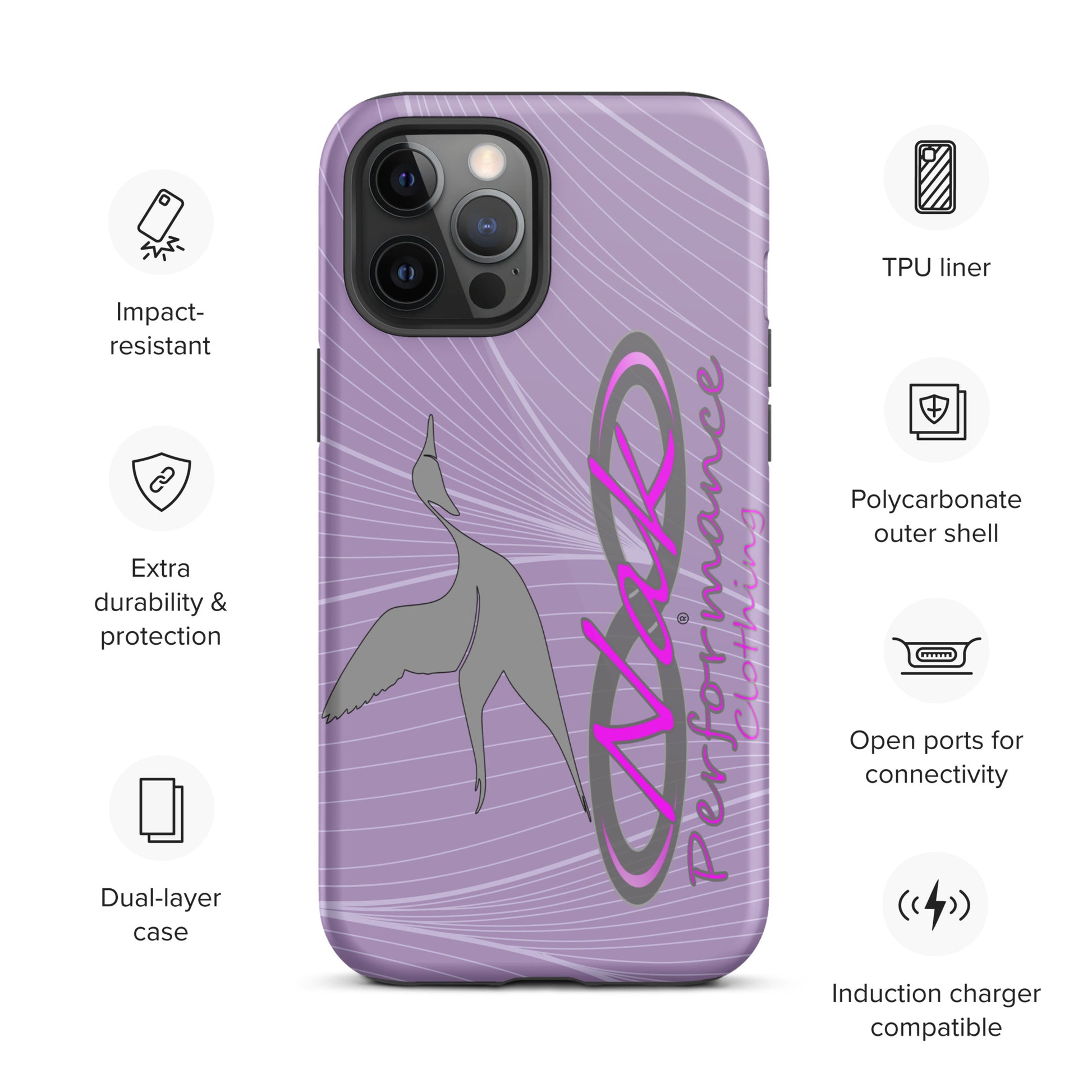 Nak Lt Purple Pintail Tough Case for iPhone®