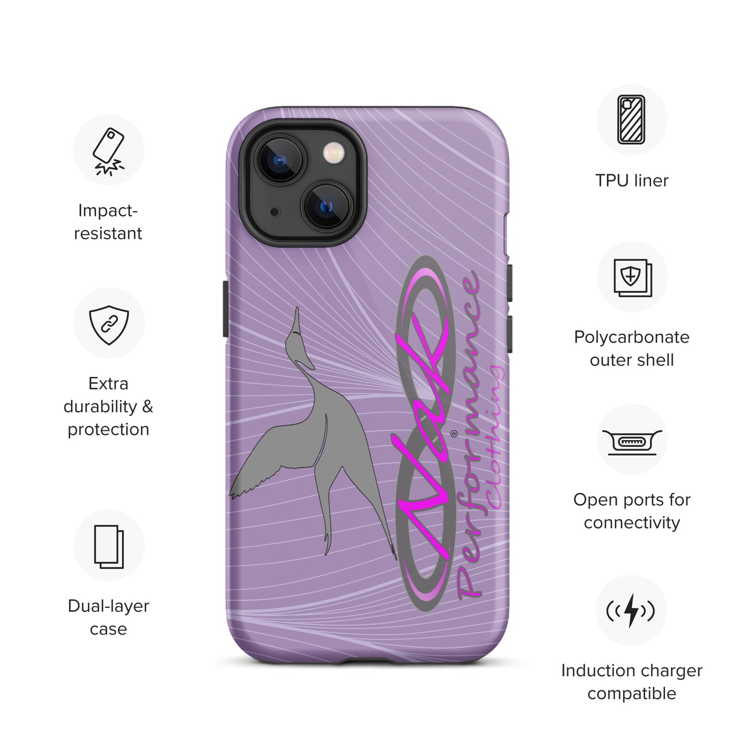 Nak Lt Purple Pintail Tough Case for iPhone®