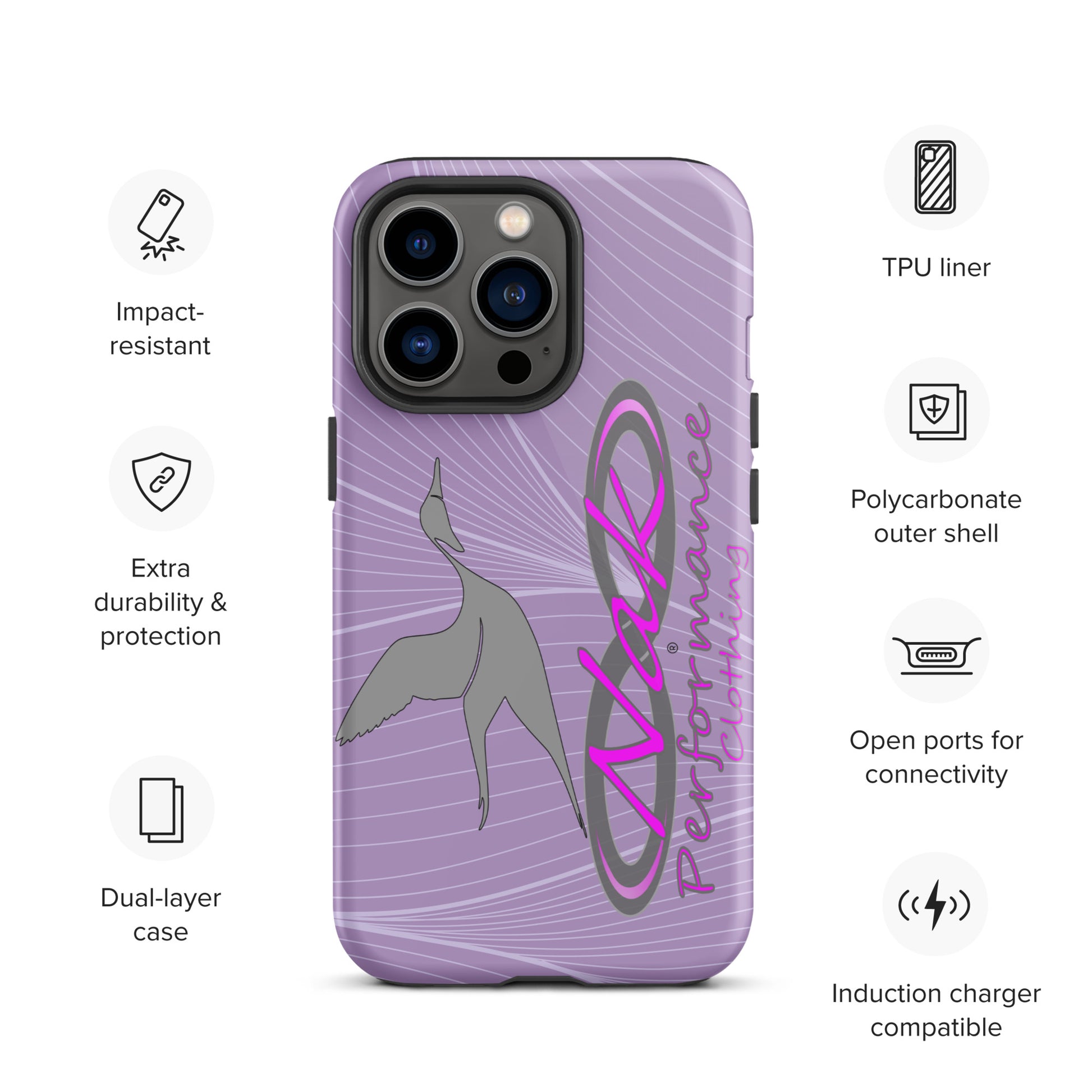 Nak Lt Purple Pintail Tough Case for iPhone®