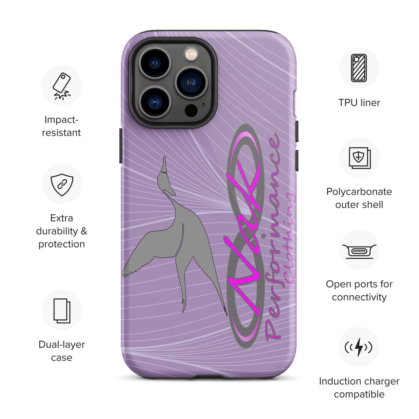 Nak Lt Purple Pintail Tough Case for iPhone®