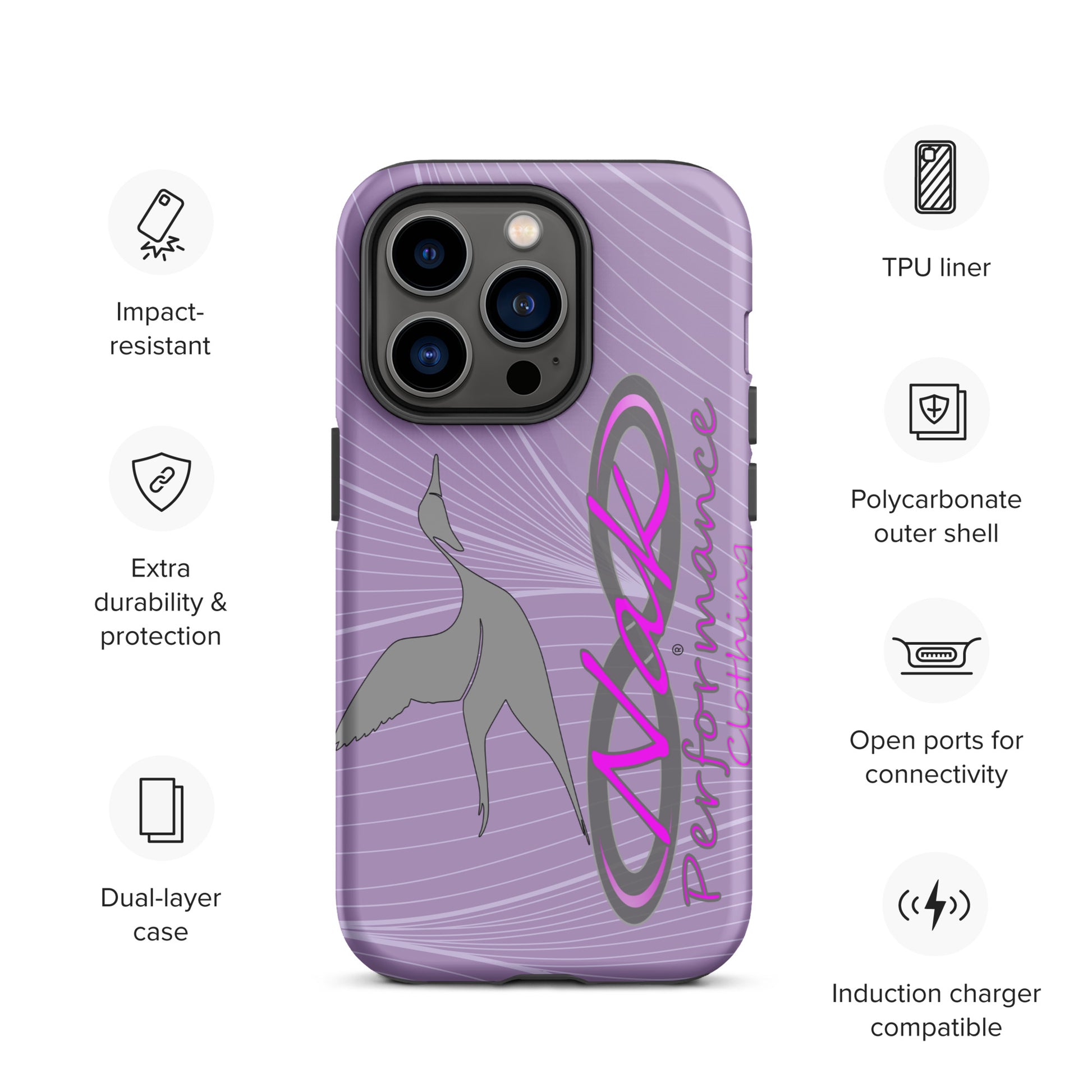 Nak Lt Purple Pintail Tough Case for iPhone®