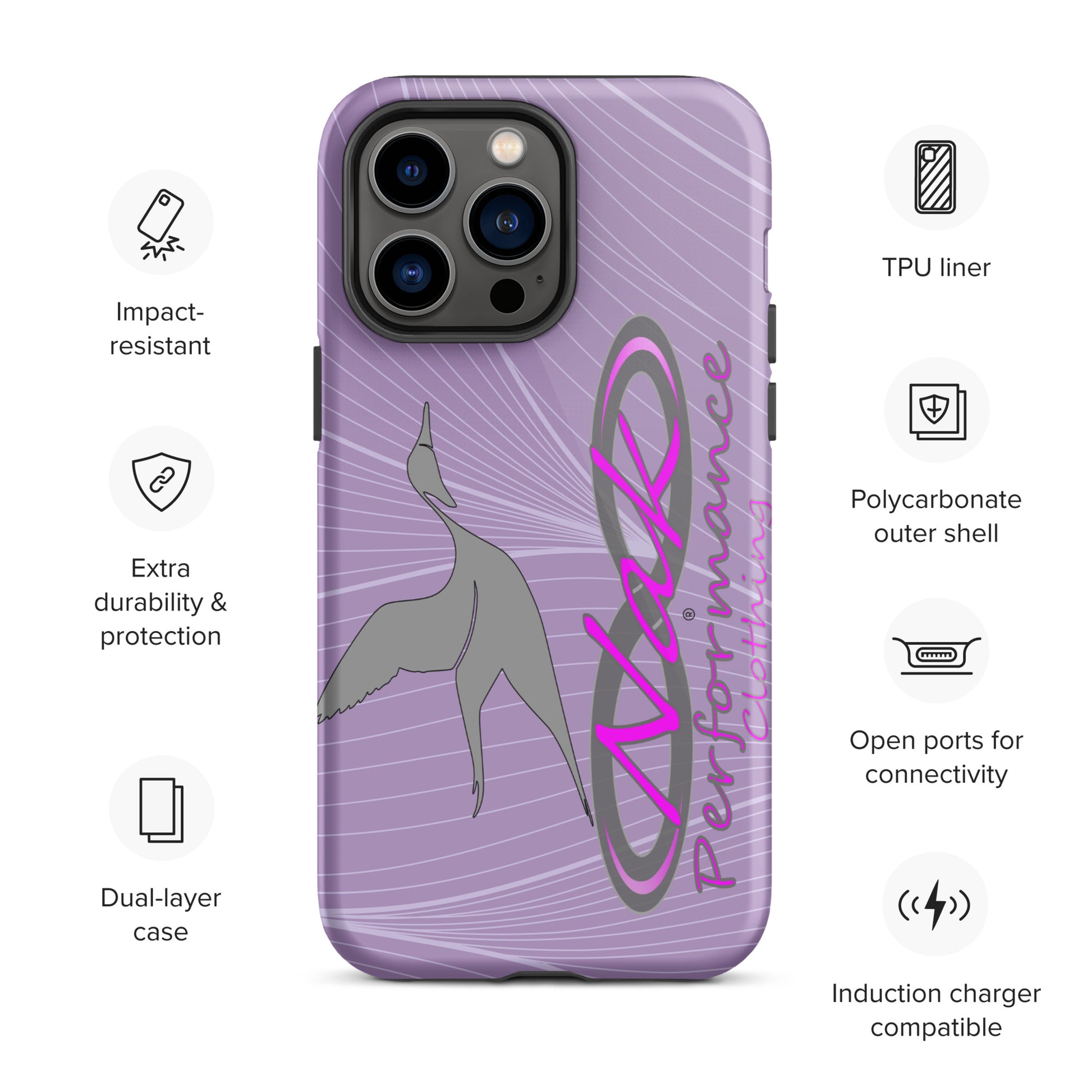 Nak Lt Purple Pintail Tough Case for iPhone®