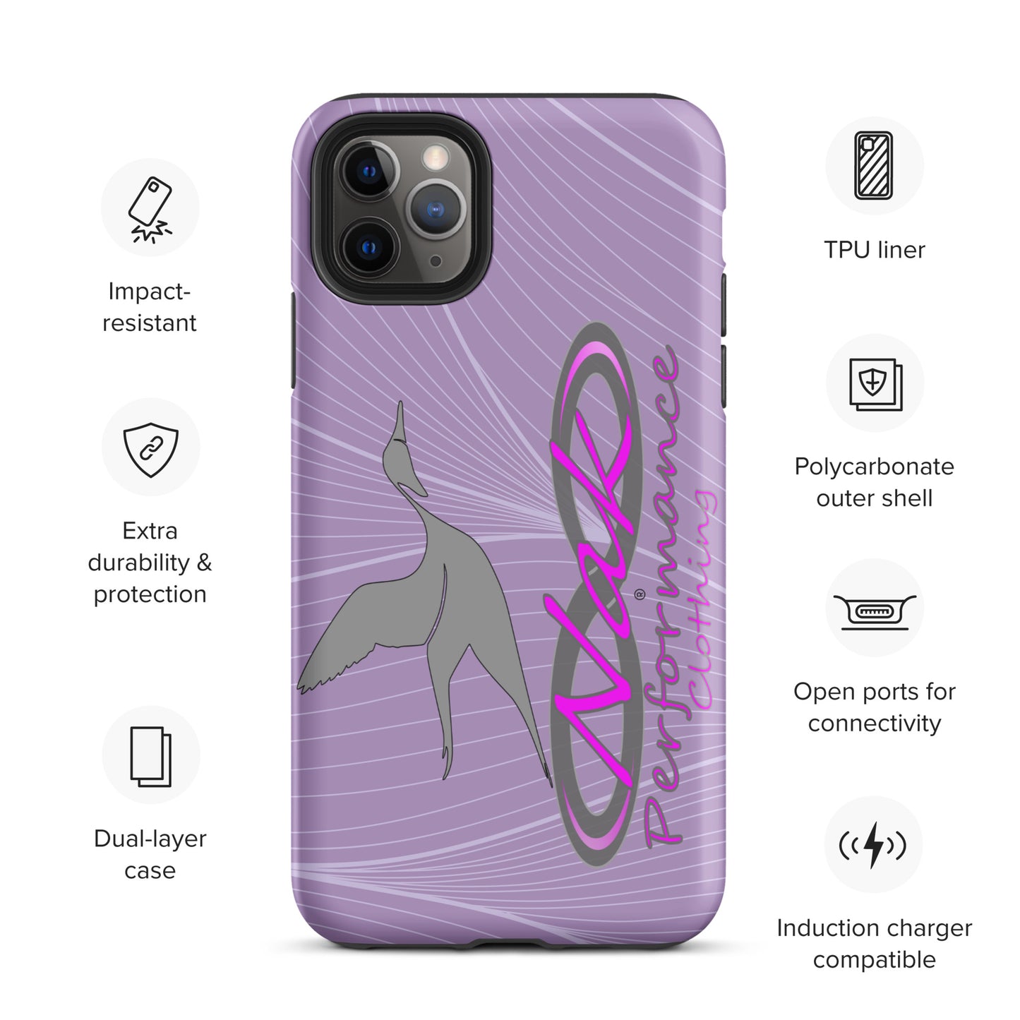 Nak Lt Purple Pintail Tough Case for iPhone®