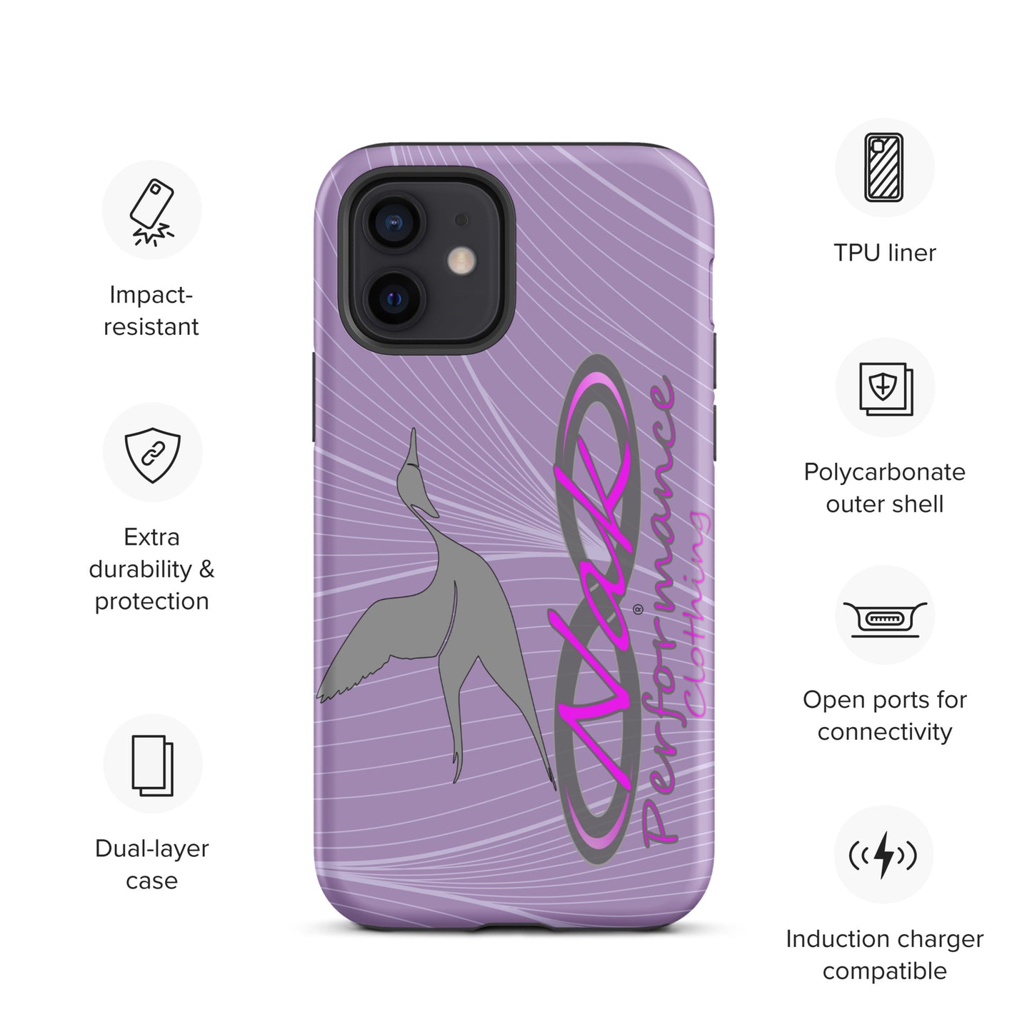 Nak Lt Purple Pintail Tough Case for iPhone®